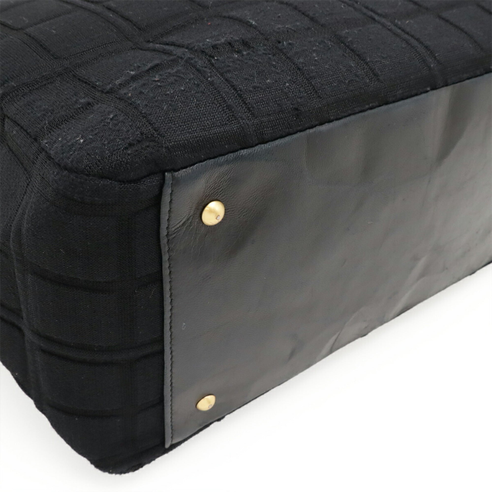 Vintage Chocolate Bar Tote Quilted Lambskin Medium
