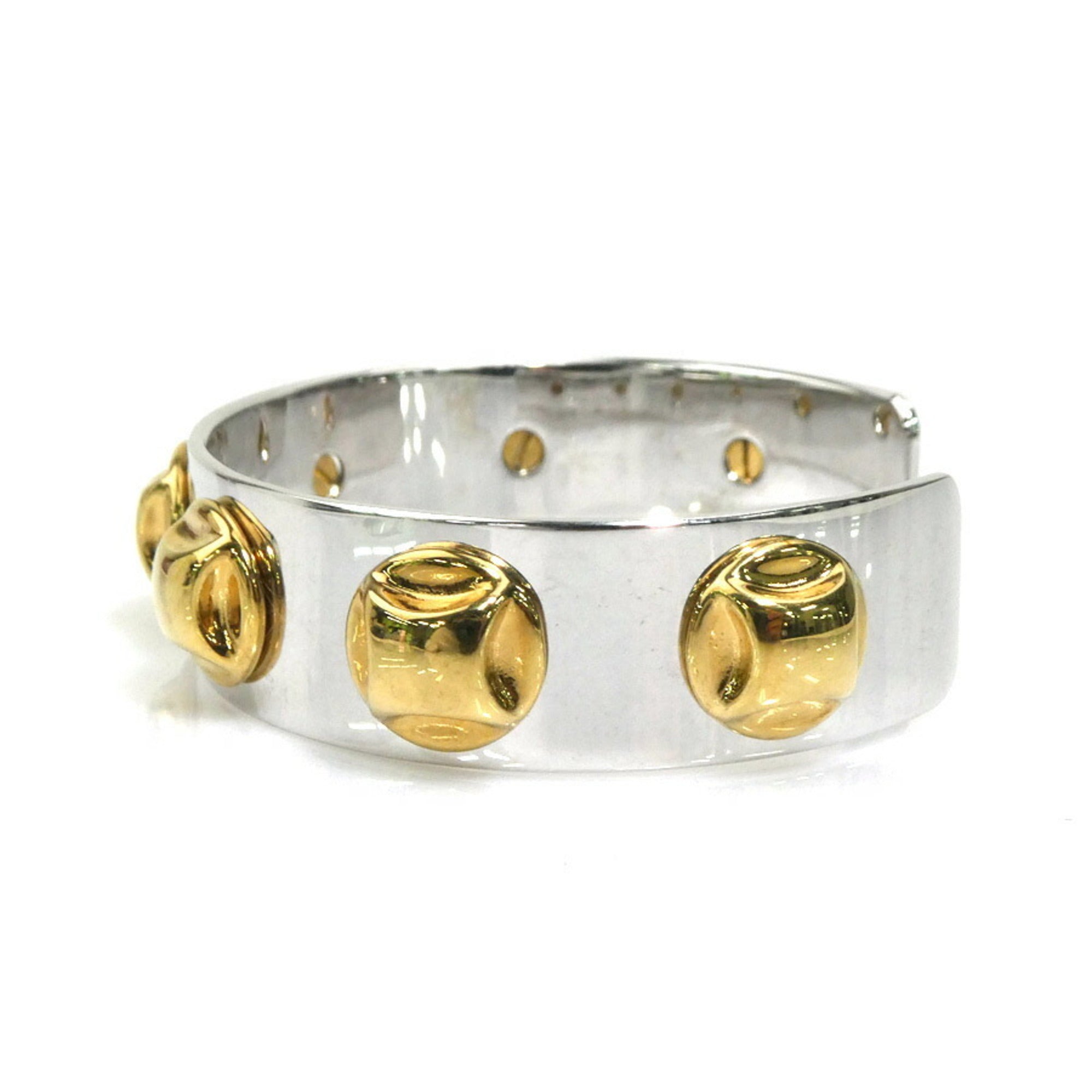 Bangle Gold and Silver Metal Bracelet