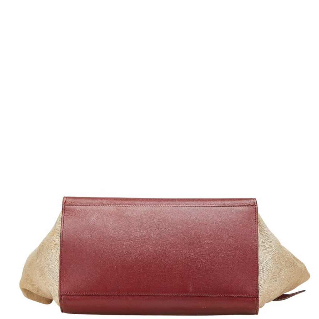 Trapeze Bag Leather with Canvas Medium