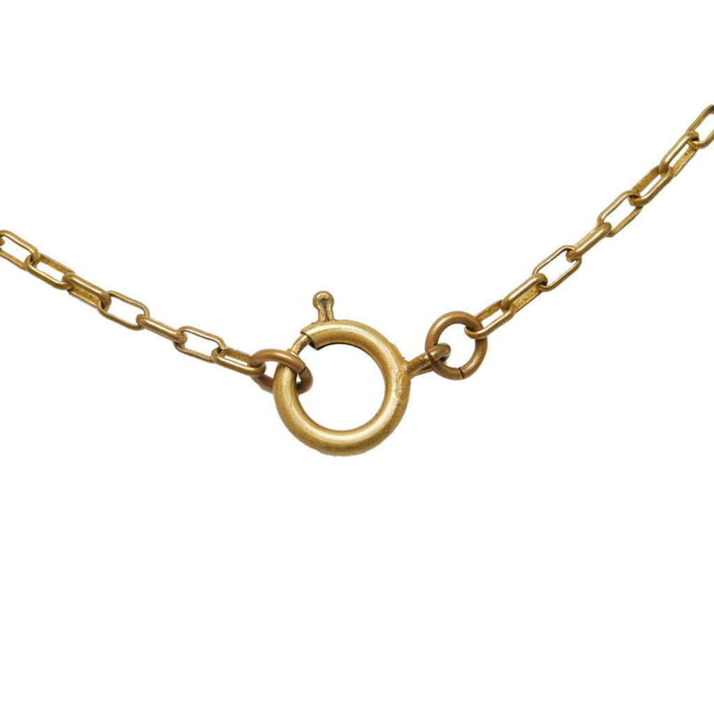 CC Logo Medal Pendant Necklace Metal