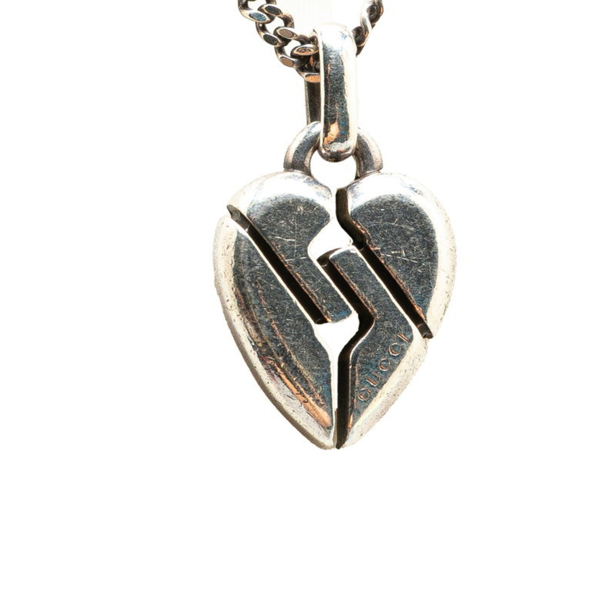 Knot Heart Pendant Necklace Sterling Silver