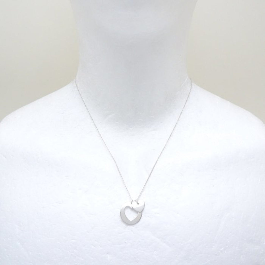 Heart Pendant Necklace Sterling Silver