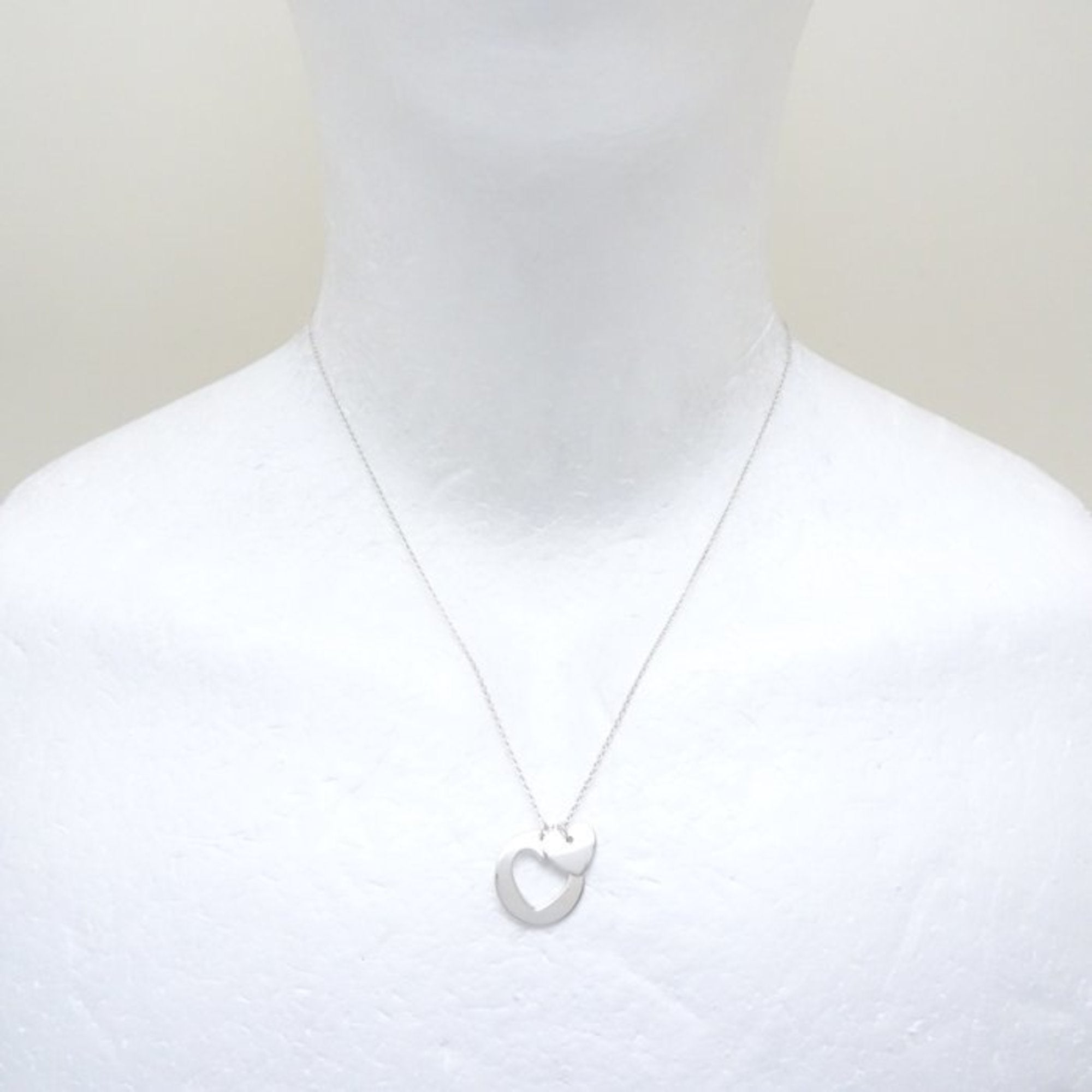 Heart Pendant Necklace Sterling Silver