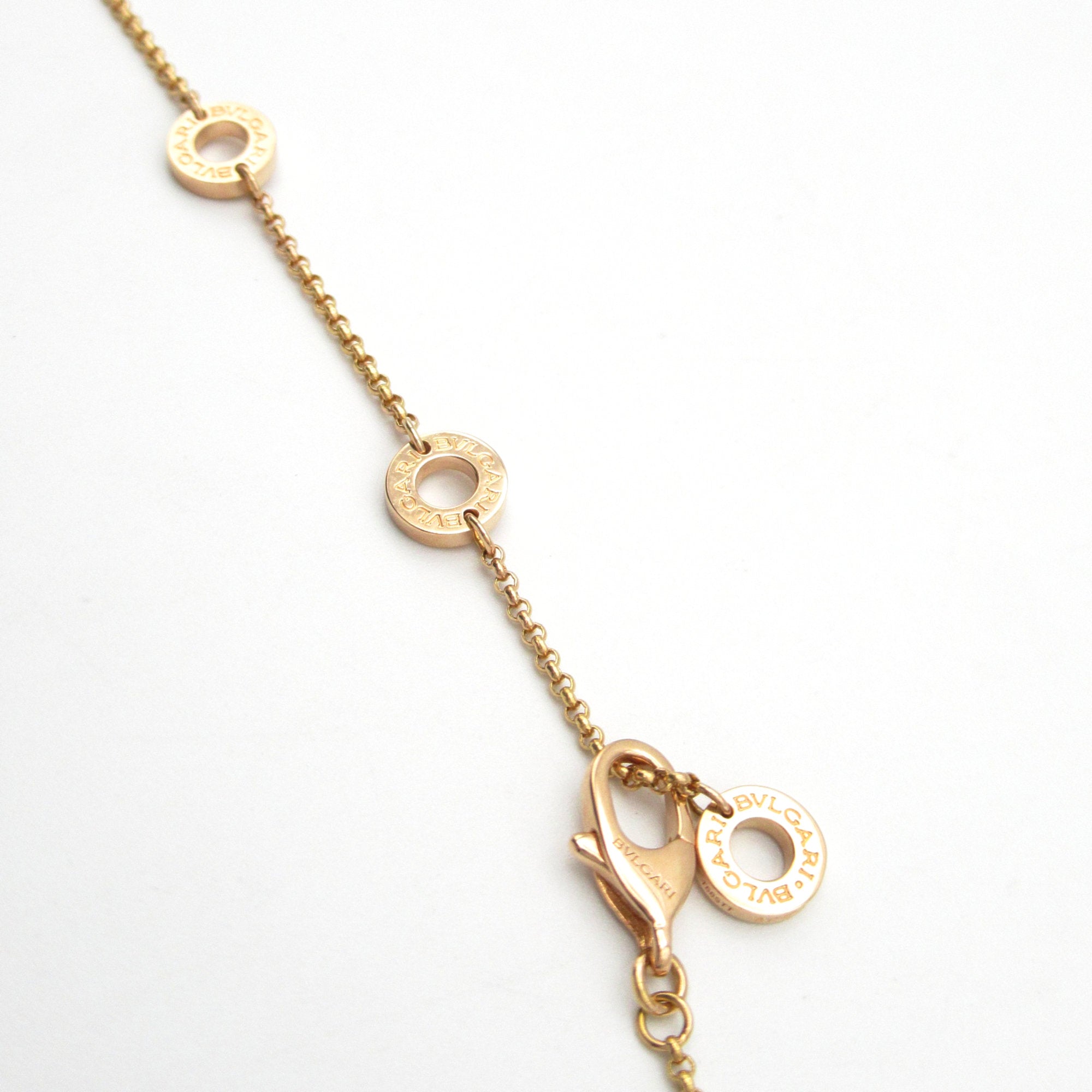 Pendant Necklace 18K Rose Gold Brown