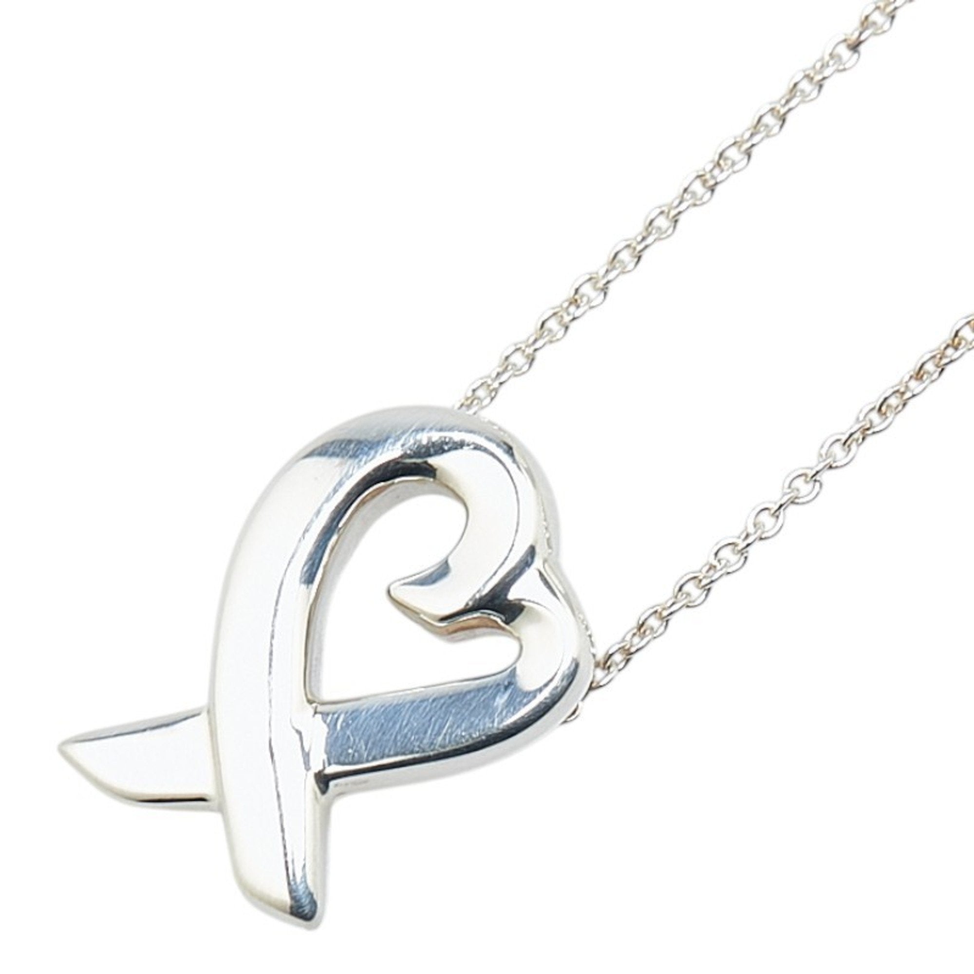 Loving Heart Pendant Necklace Sterling Silver