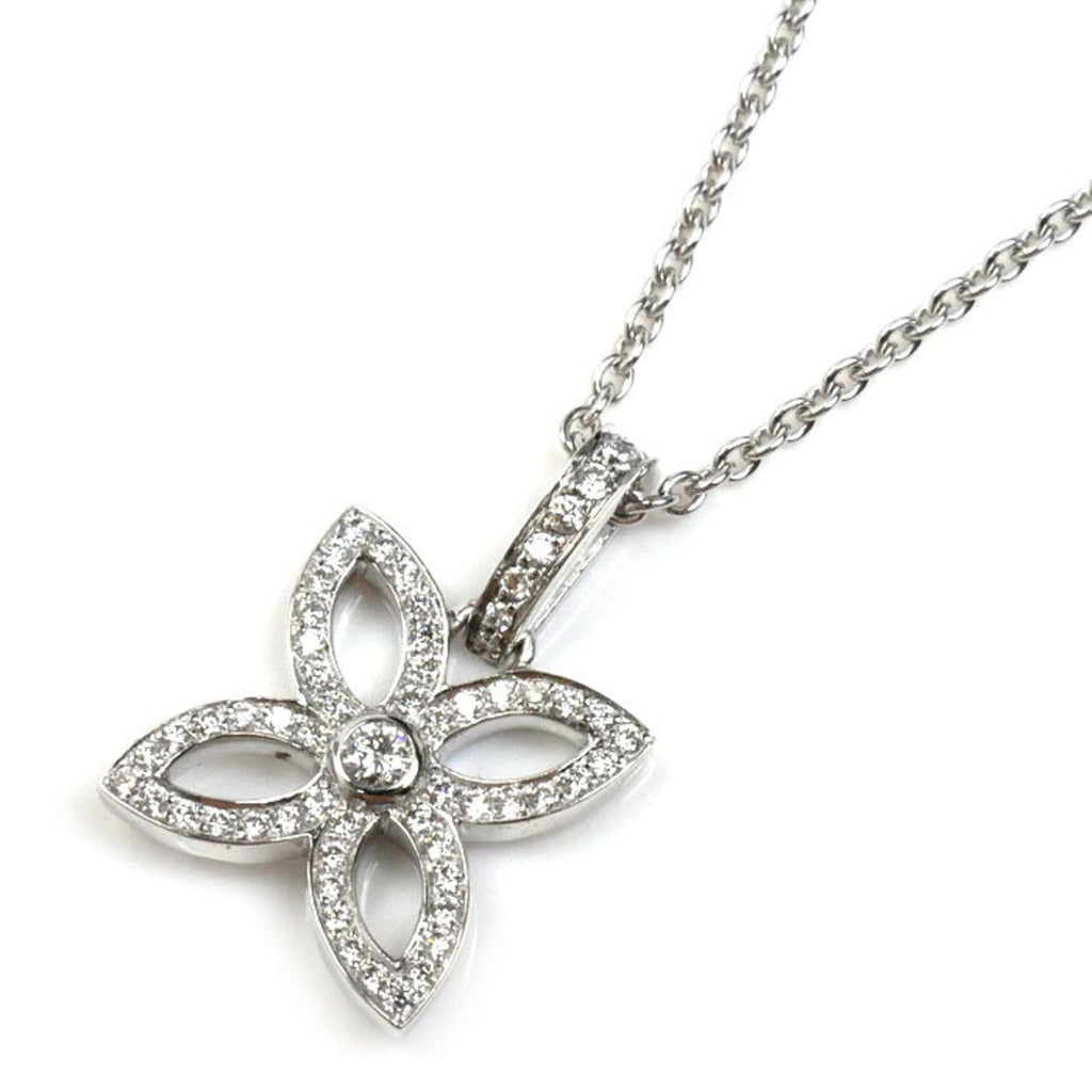 Pendant Necklace 18K White Gold with Diamond