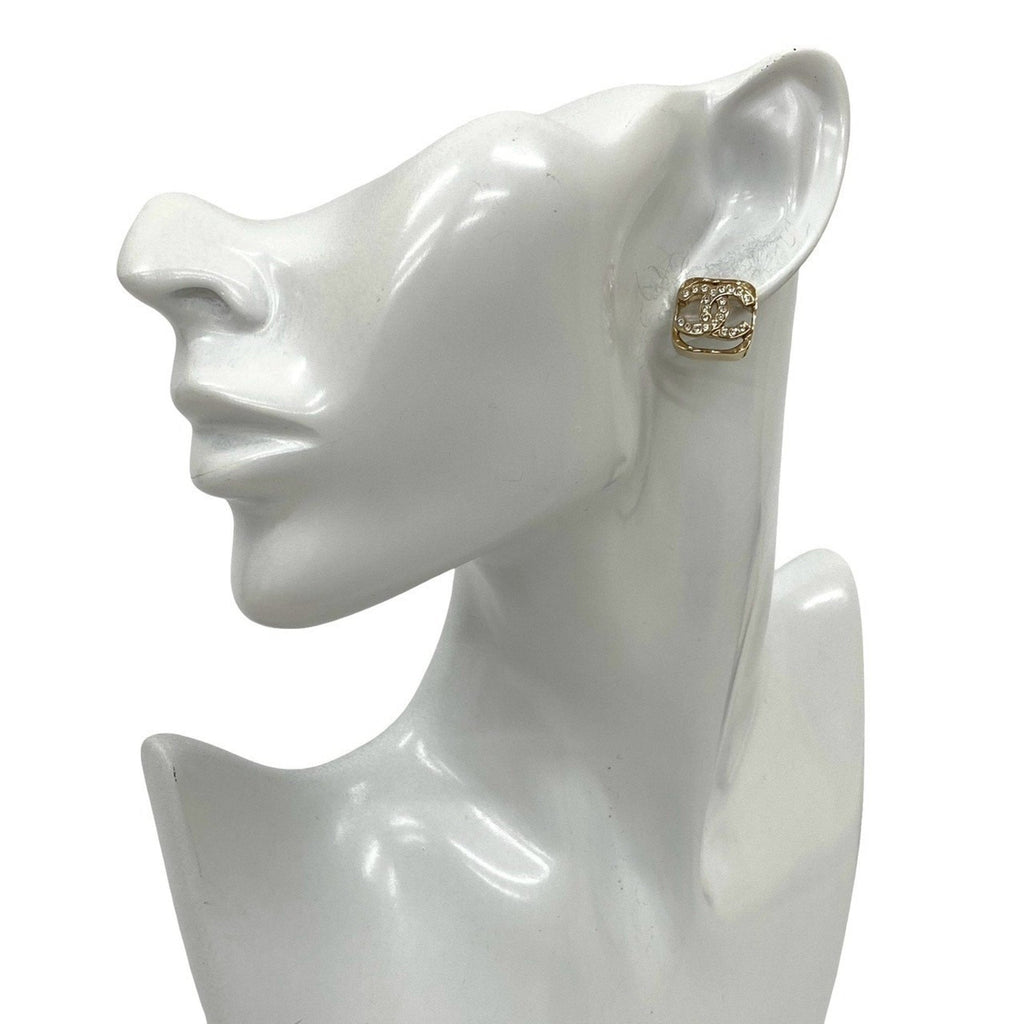 CC Logo Earrings Metal Gold-Tone Metal