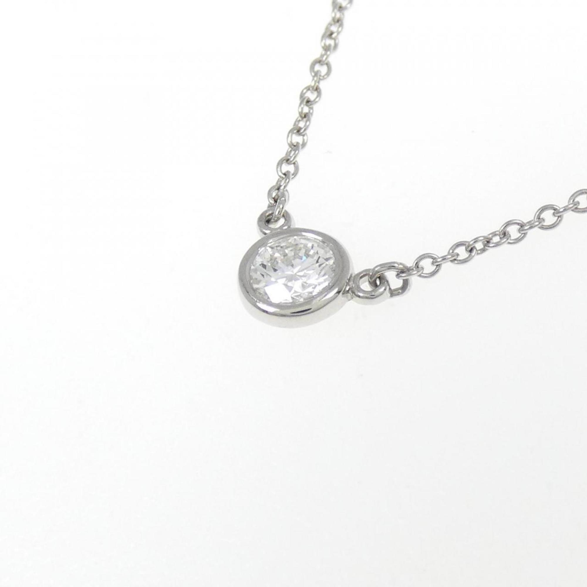 Elsa Peretti Diamonds By The Yard Pendant Necklace Platinum and Diamond 0.20-0.29CT