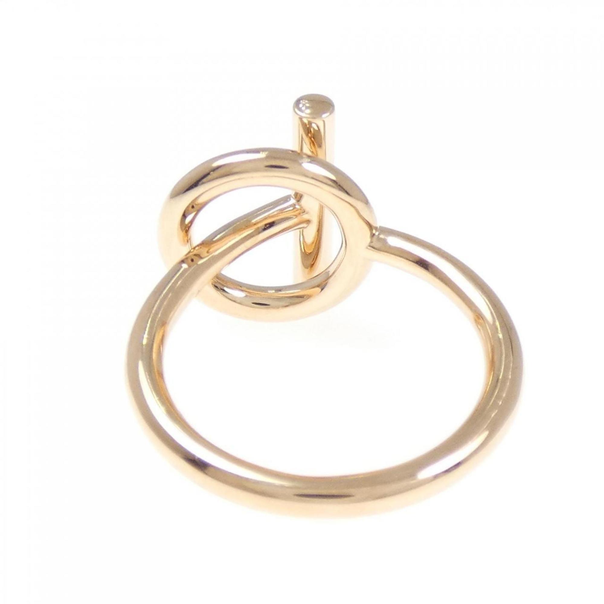 Echappé Ring 18K Rose Gold Mini with Diamond