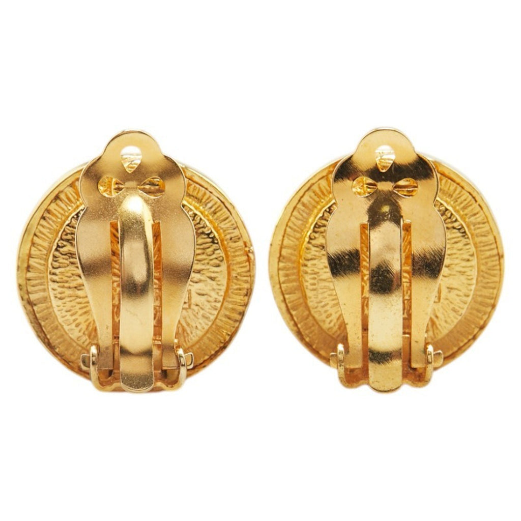 Clip-On Earrings Pearl Clip-On Gold-Tone Metal