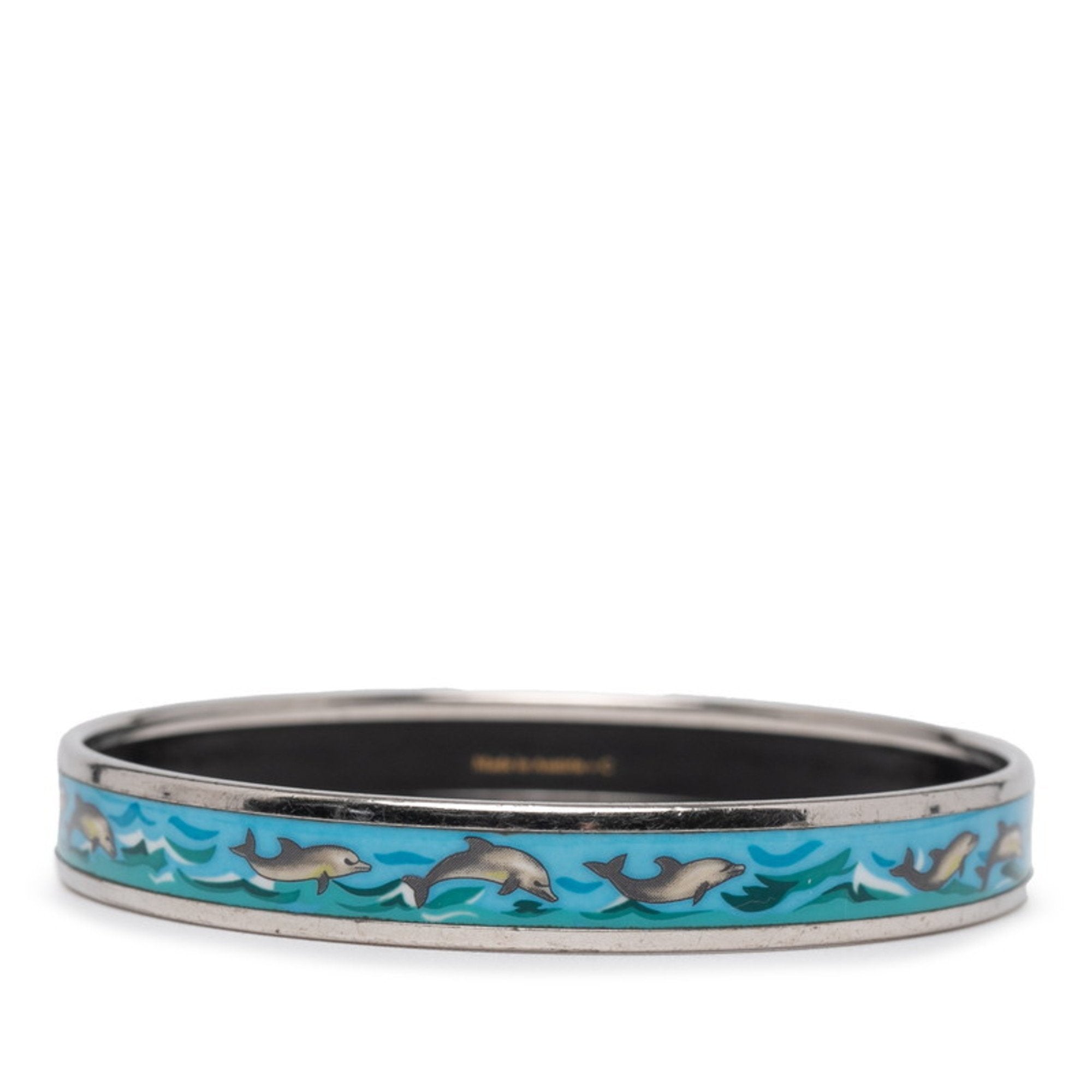Cloisonné Enamel Bracelet Metal Multi-Color Silver
