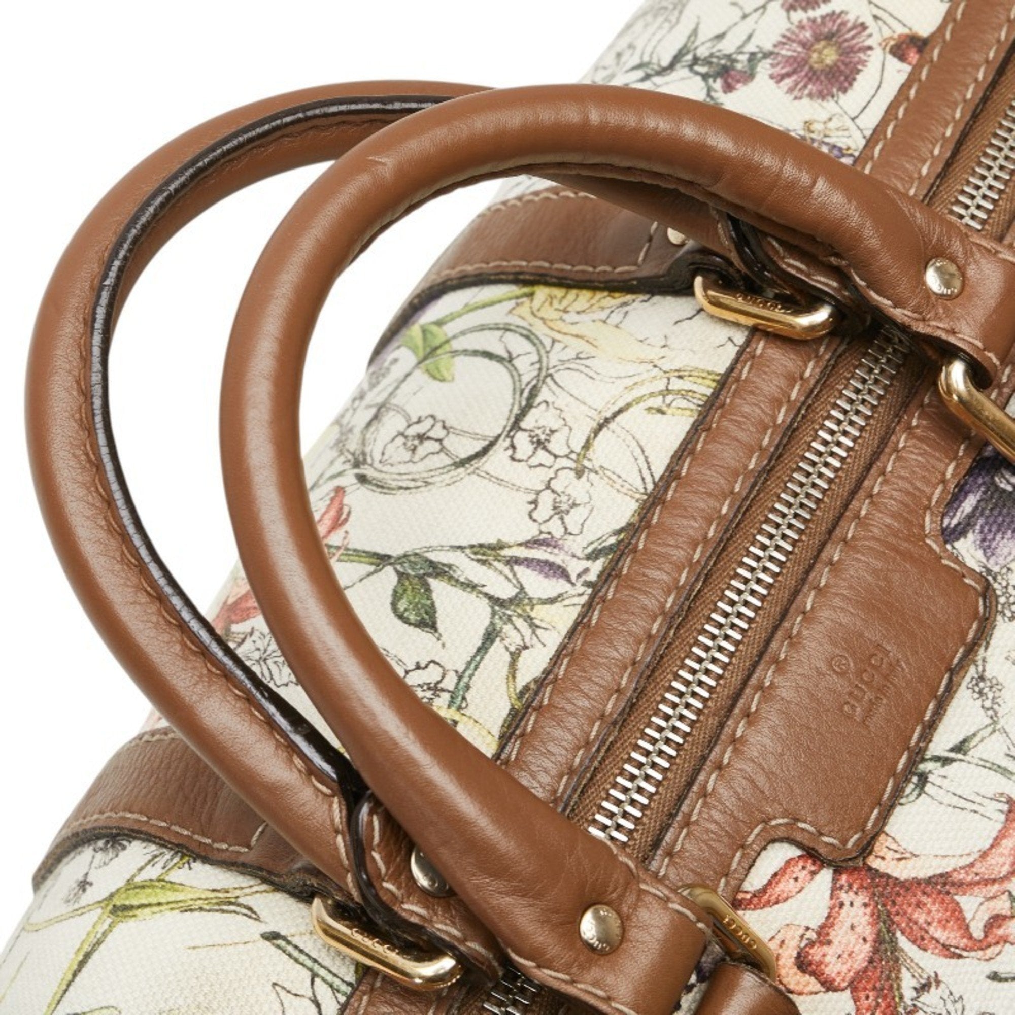 Convertible Joy Boston Bag Flora Canvas Medium