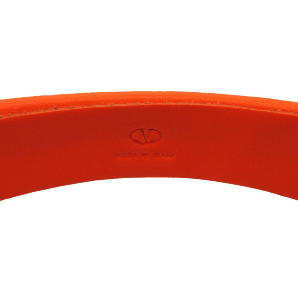 Bangle Rubber Black and Orange Bracelet