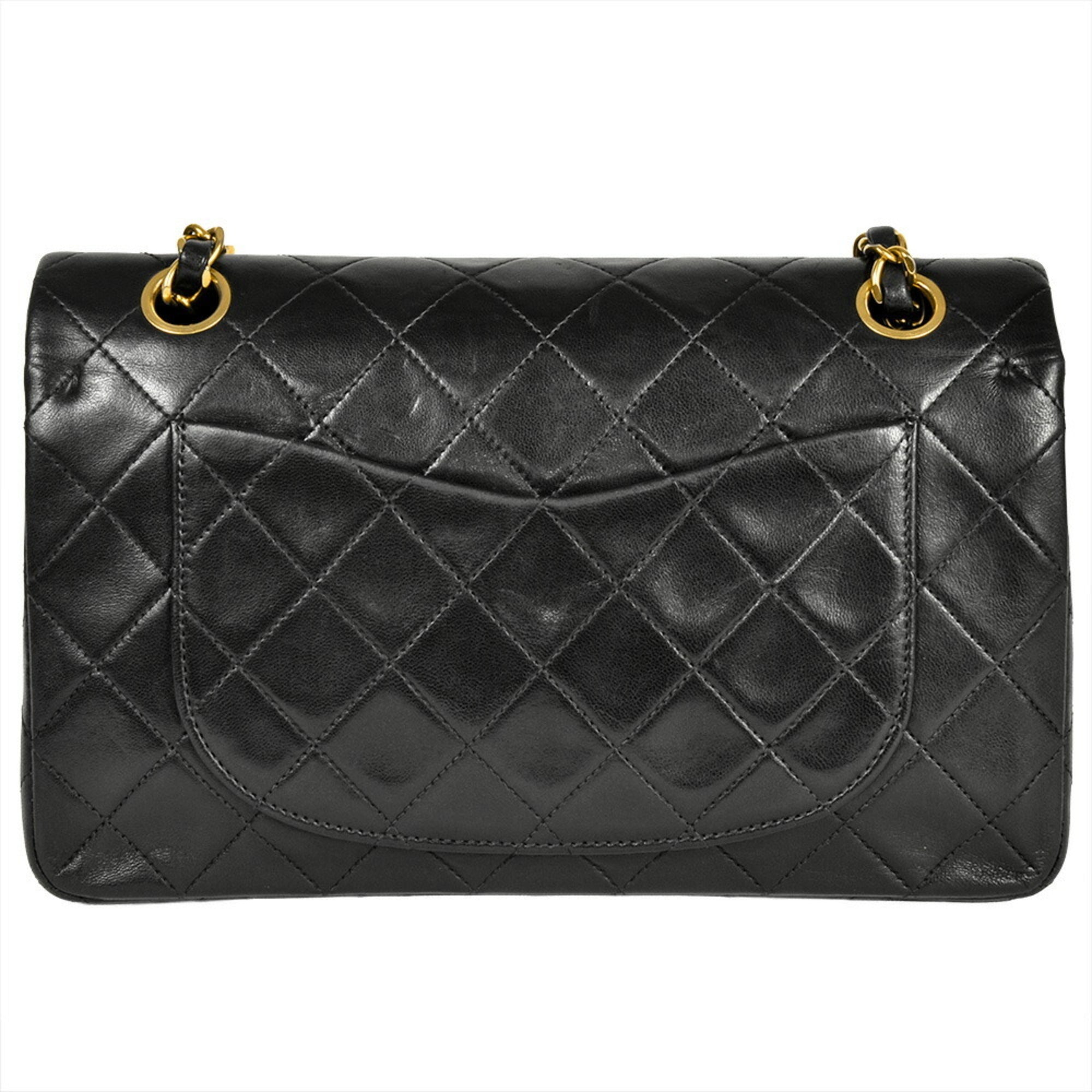 Vintage Classic Double Flap Bag Quilted Lambskin Small