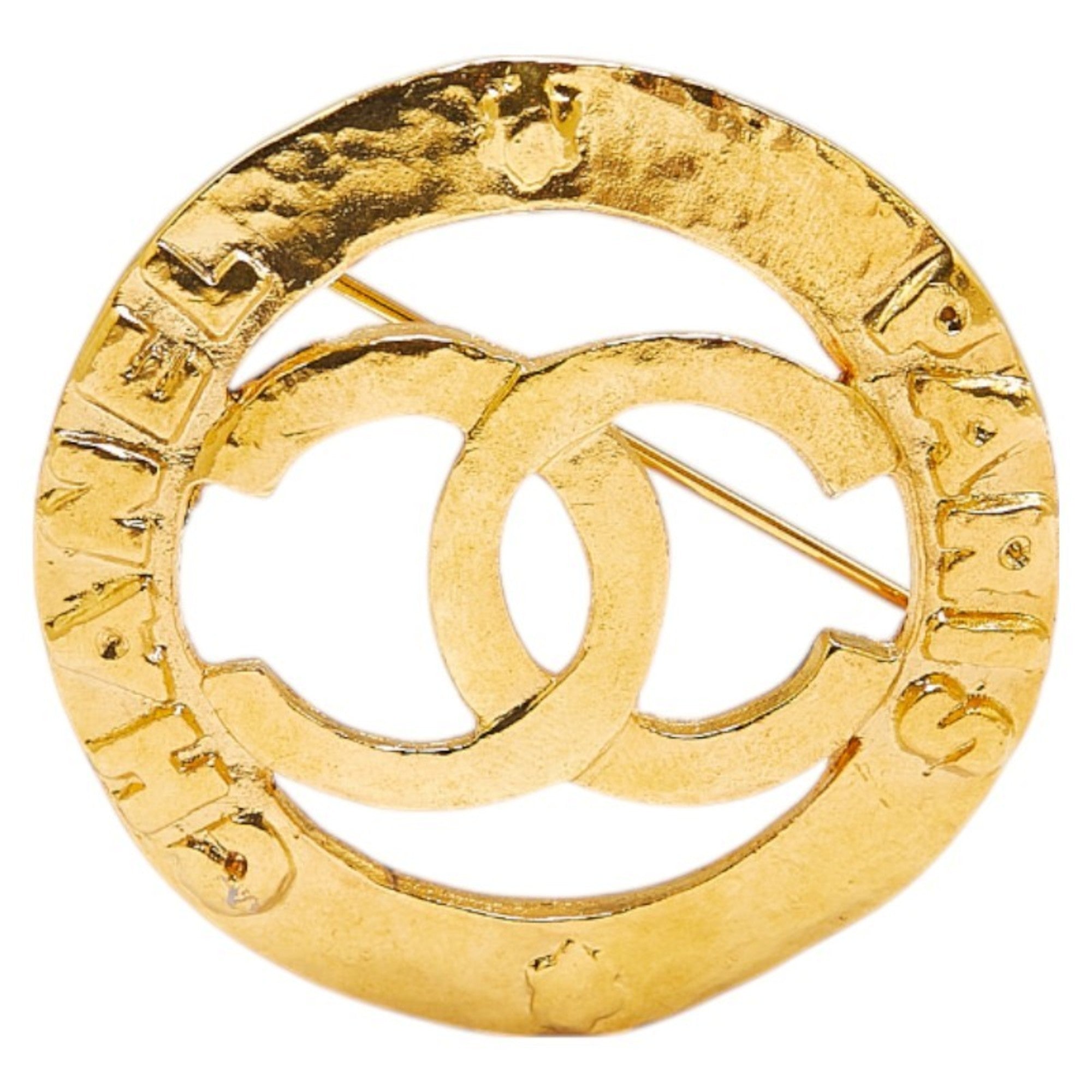 CC Logo Brooch Metal