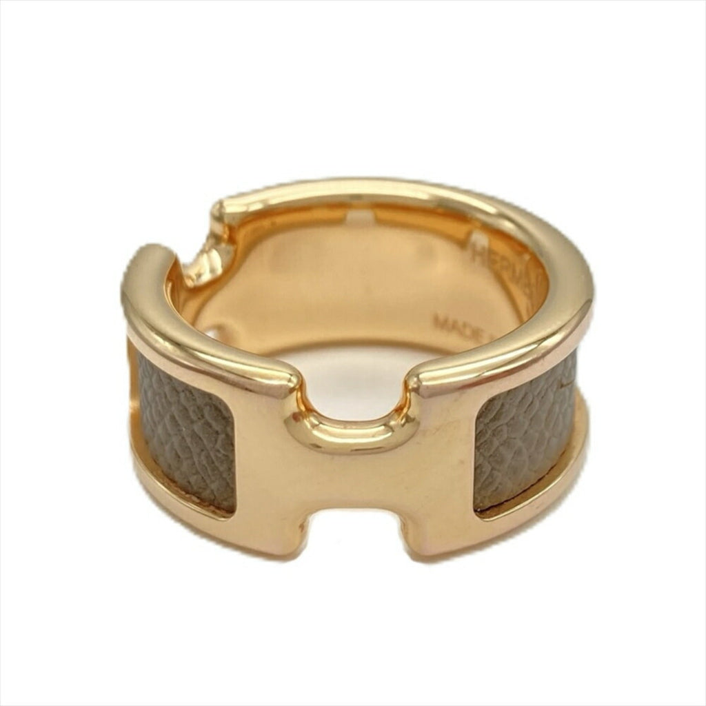 Olympe Ring Epsom Leather and Metal Mini