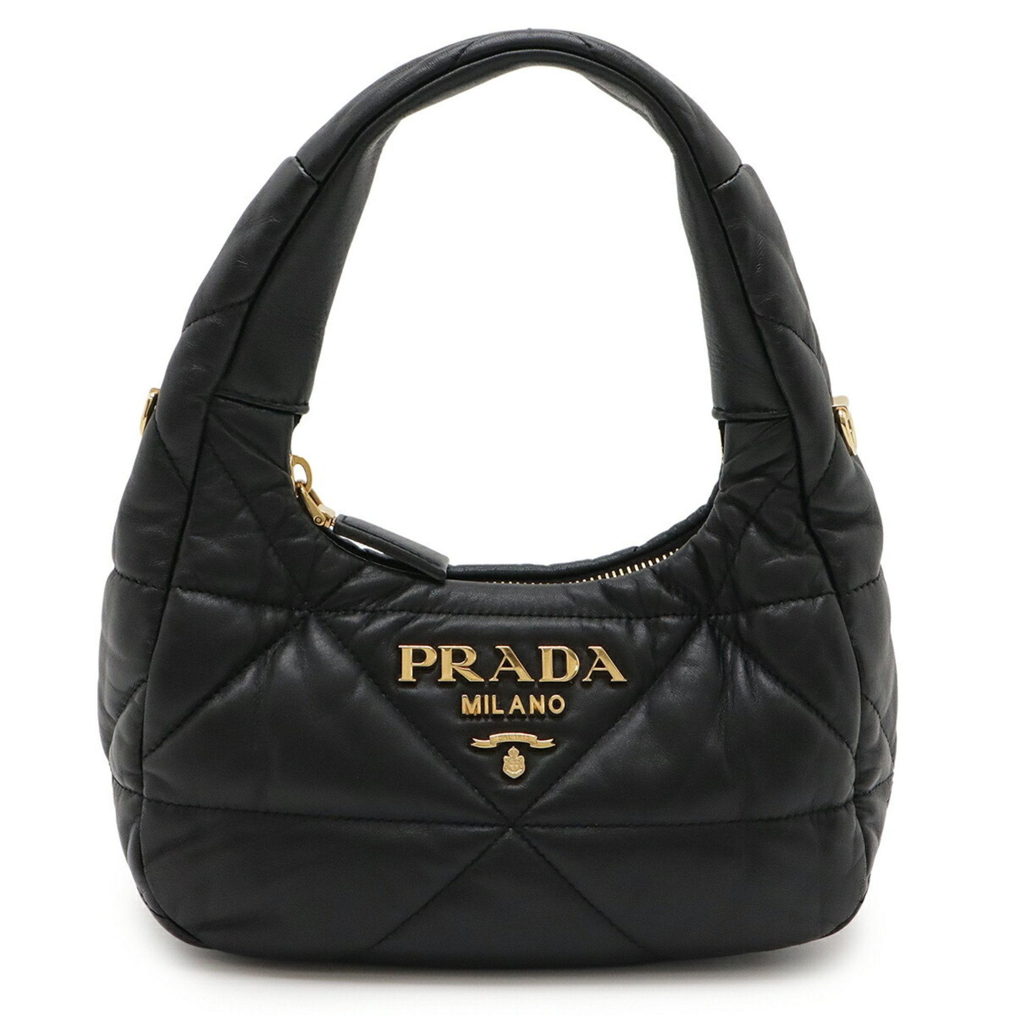 System Convertible Shoulder Bag Quilted Nappa Leather