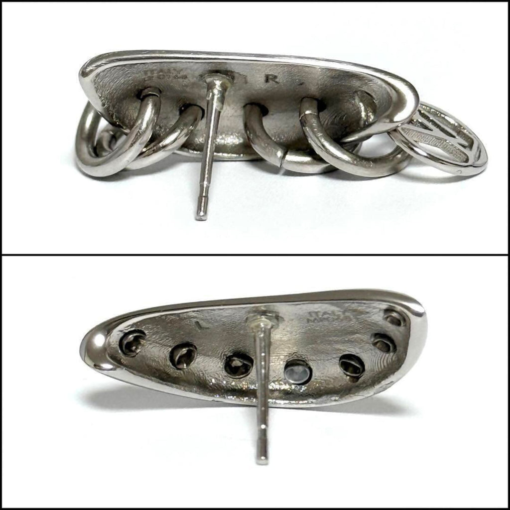 Earrings Silver Metal