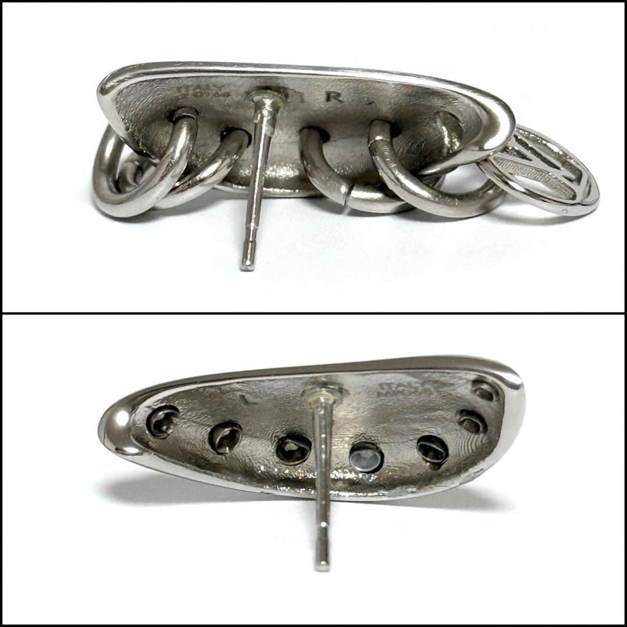 Earrings Silver Metal