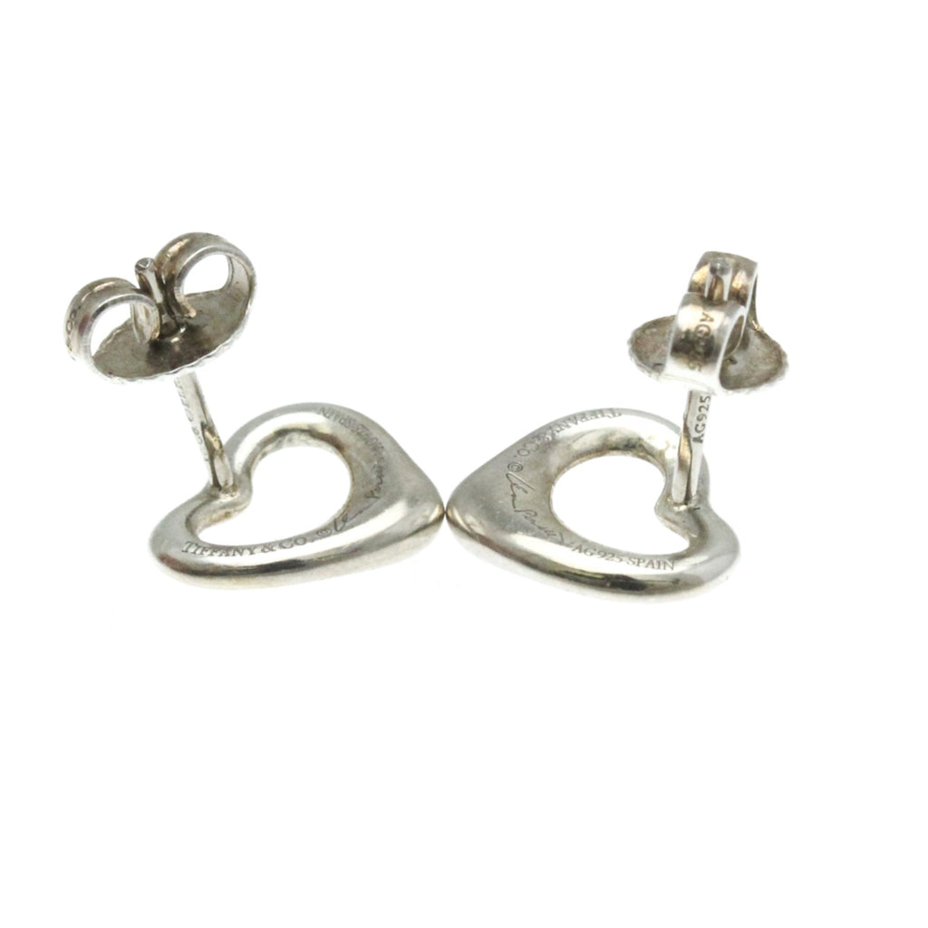 Open Heart Earrings Sterling Silver 11mm Sterling Silver