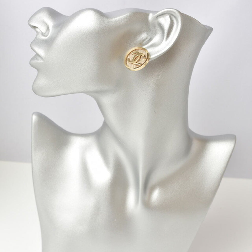 Earrings Gold-Tone Metal