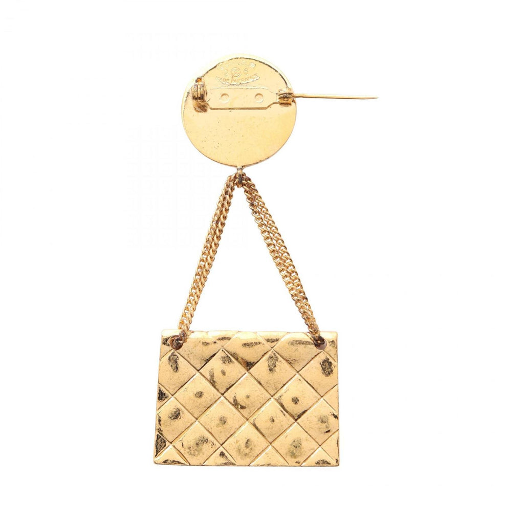CC Logo Brooch Metal