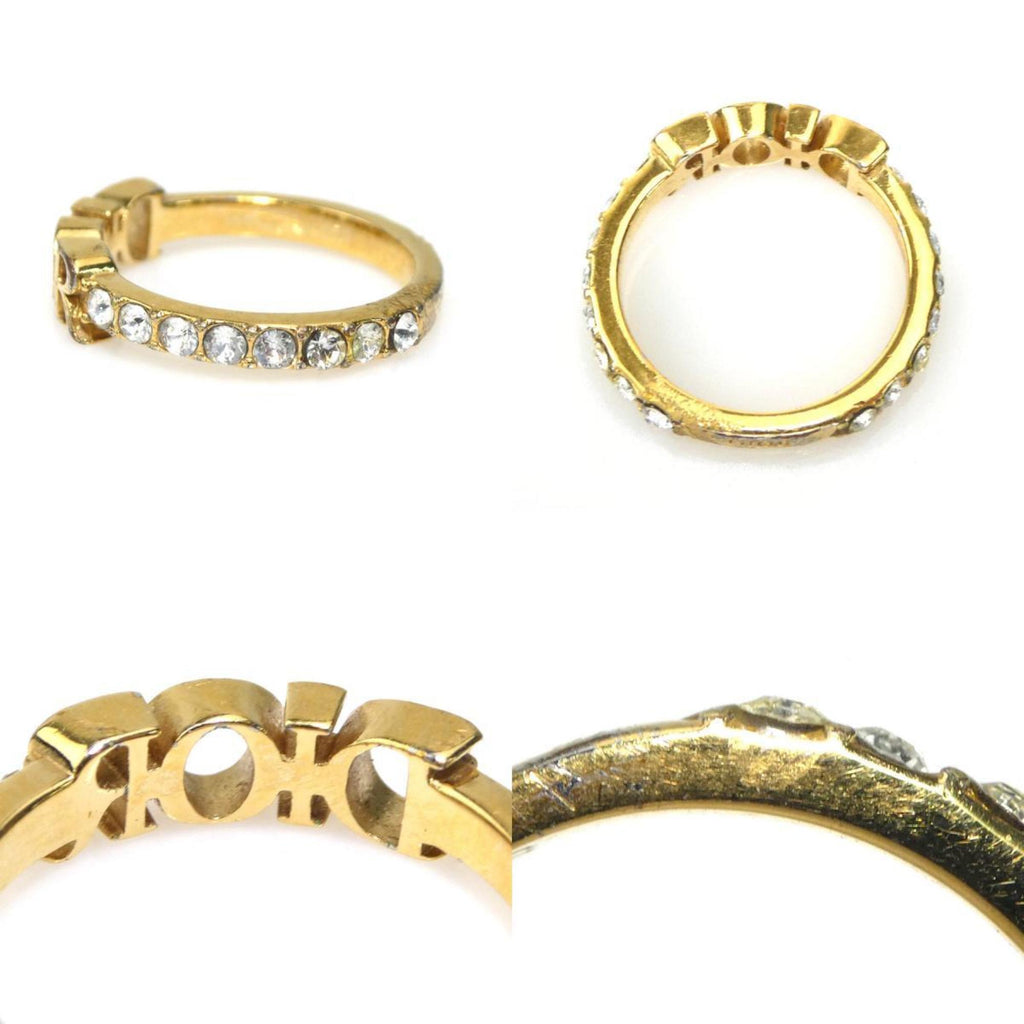 Ring Gold Metal and Rhinestone