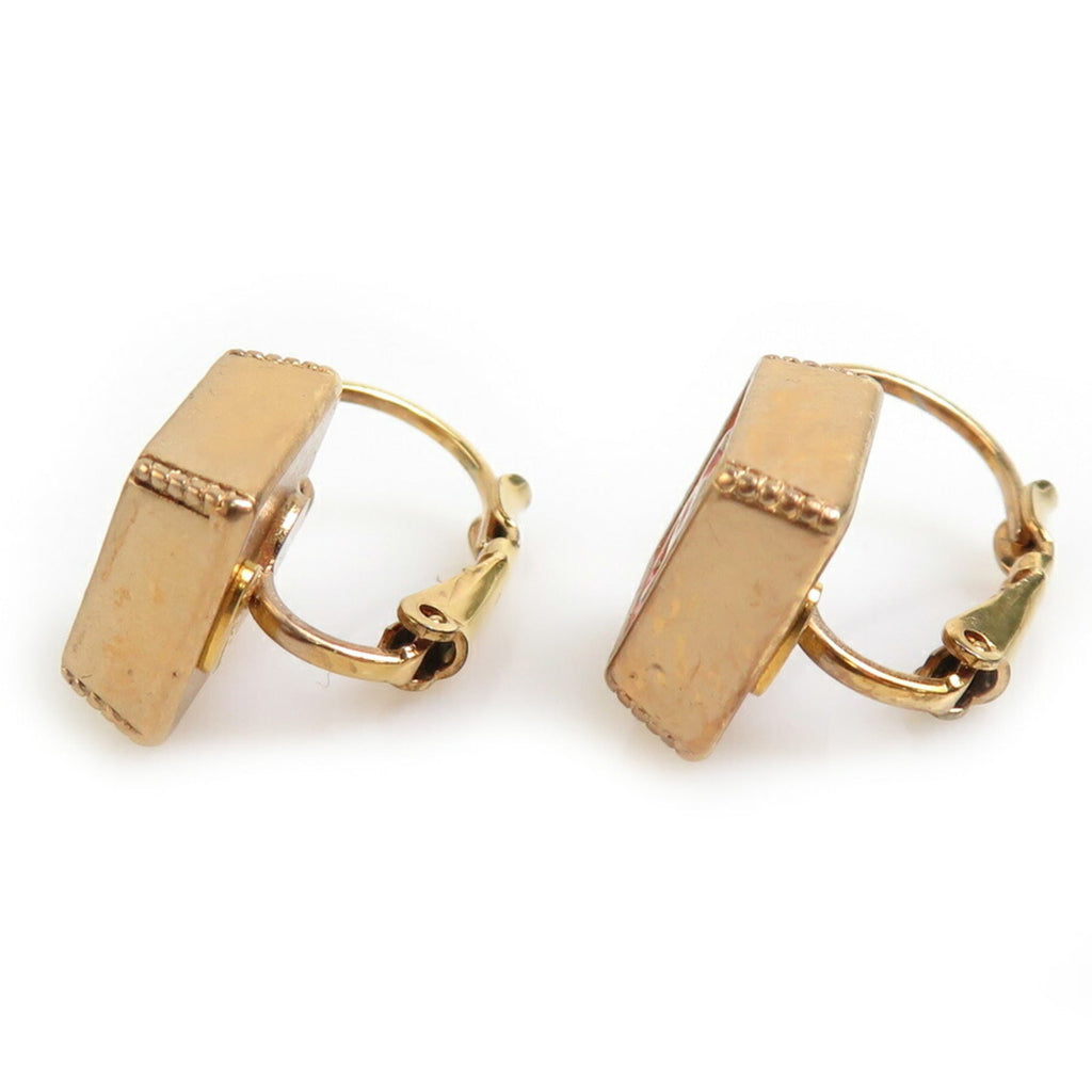 CC Logo Earrings Gold-Tone Metal
