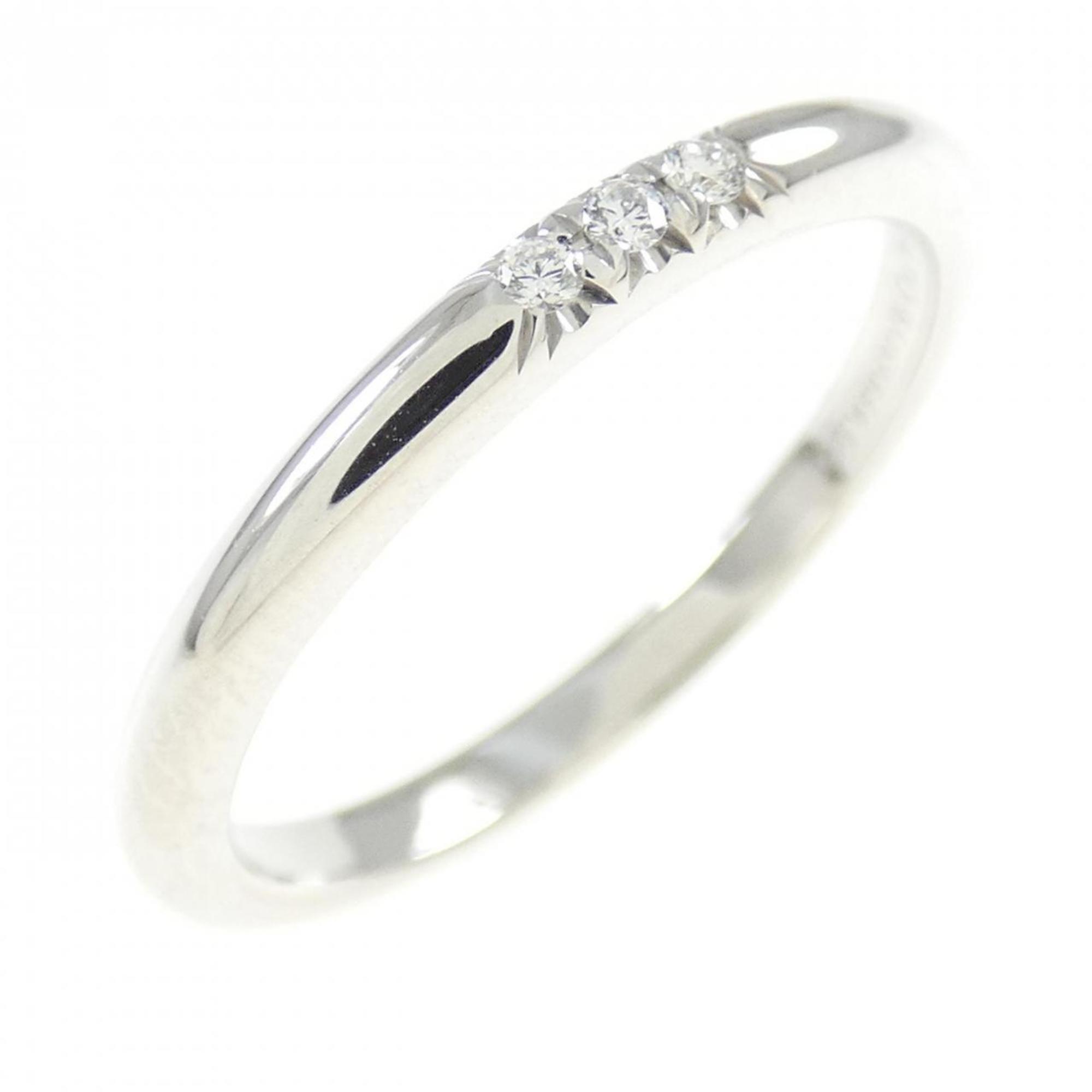 Band Ring Platinum with Diamond