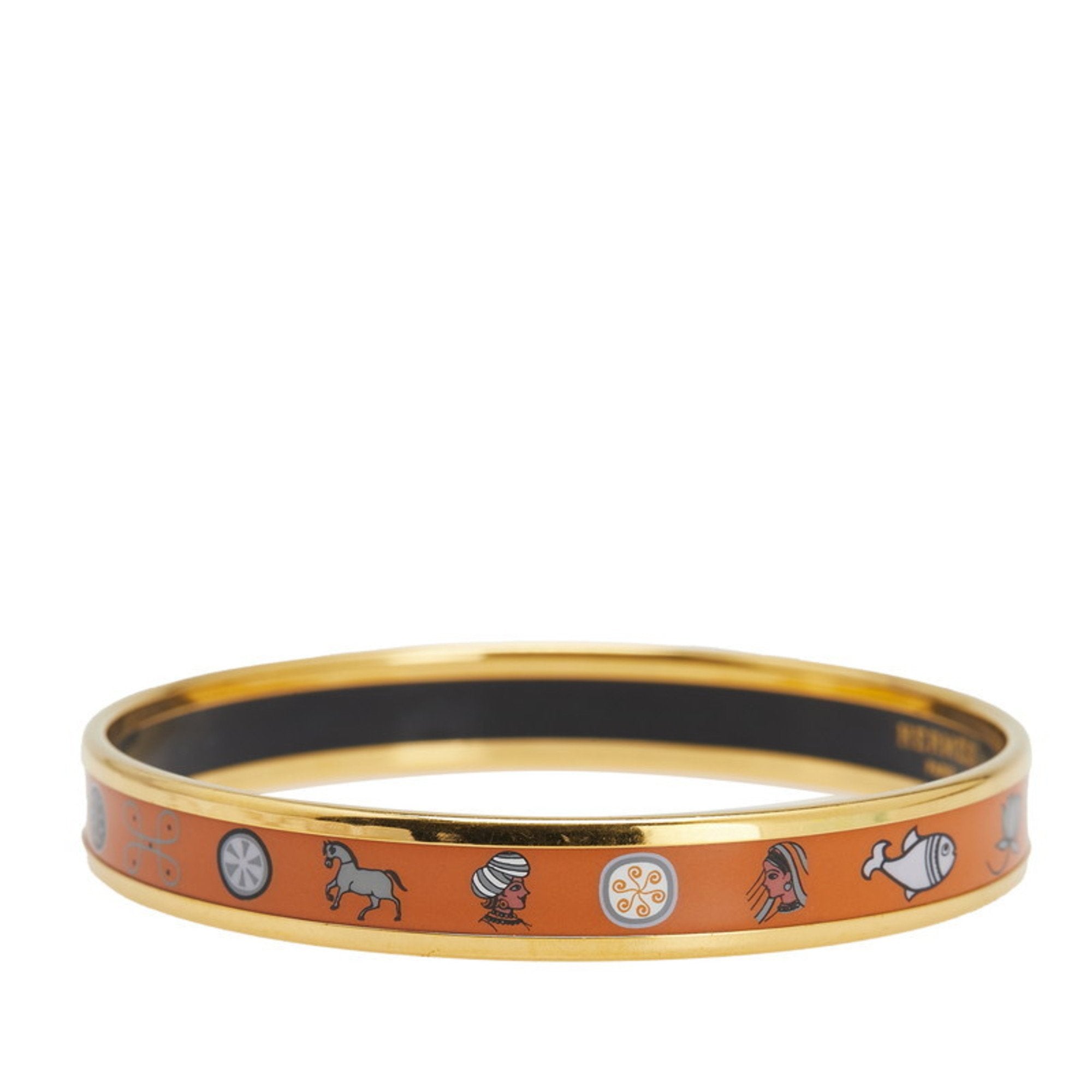 Enamel Cloisonne Bracelet Gold Plated Multi-Color Mini