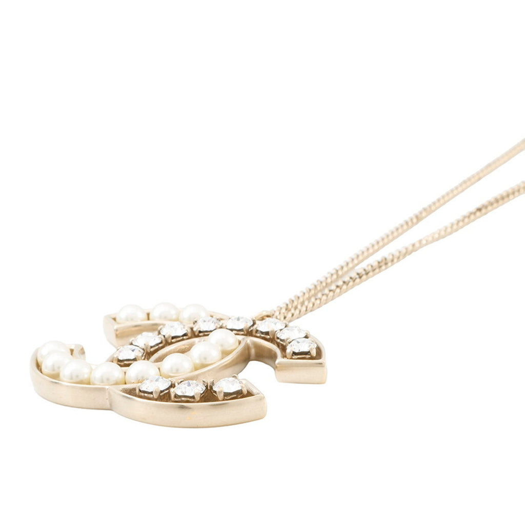 CC Logo Pendant Necklace Metal
