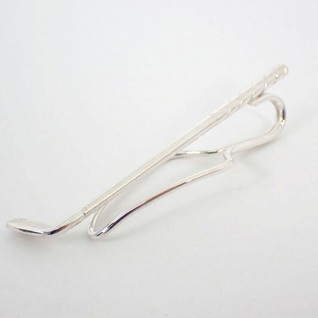 Golf Tie Tack Brooch Sterling Silver