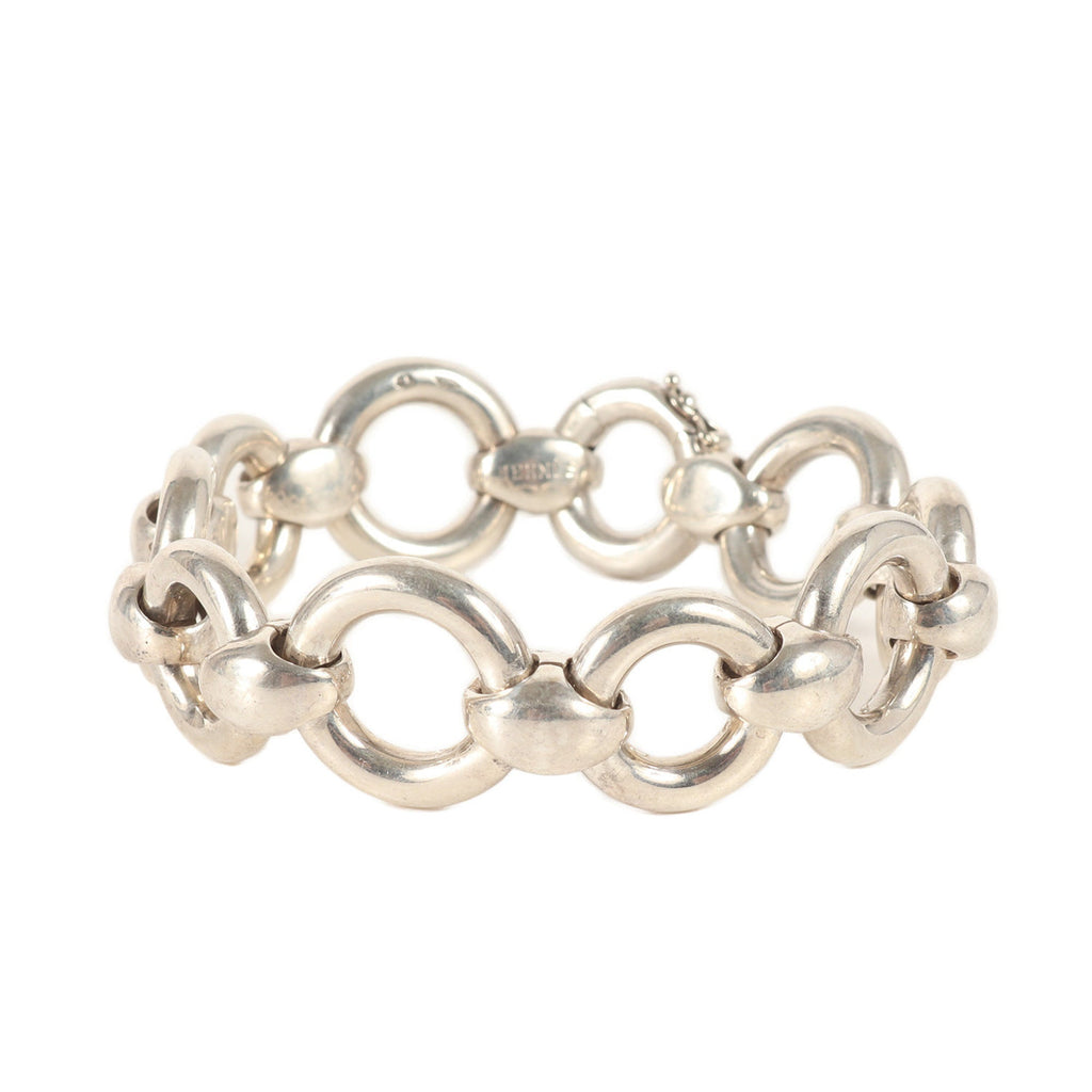 Frontal Link Bracelet Sterling Silver