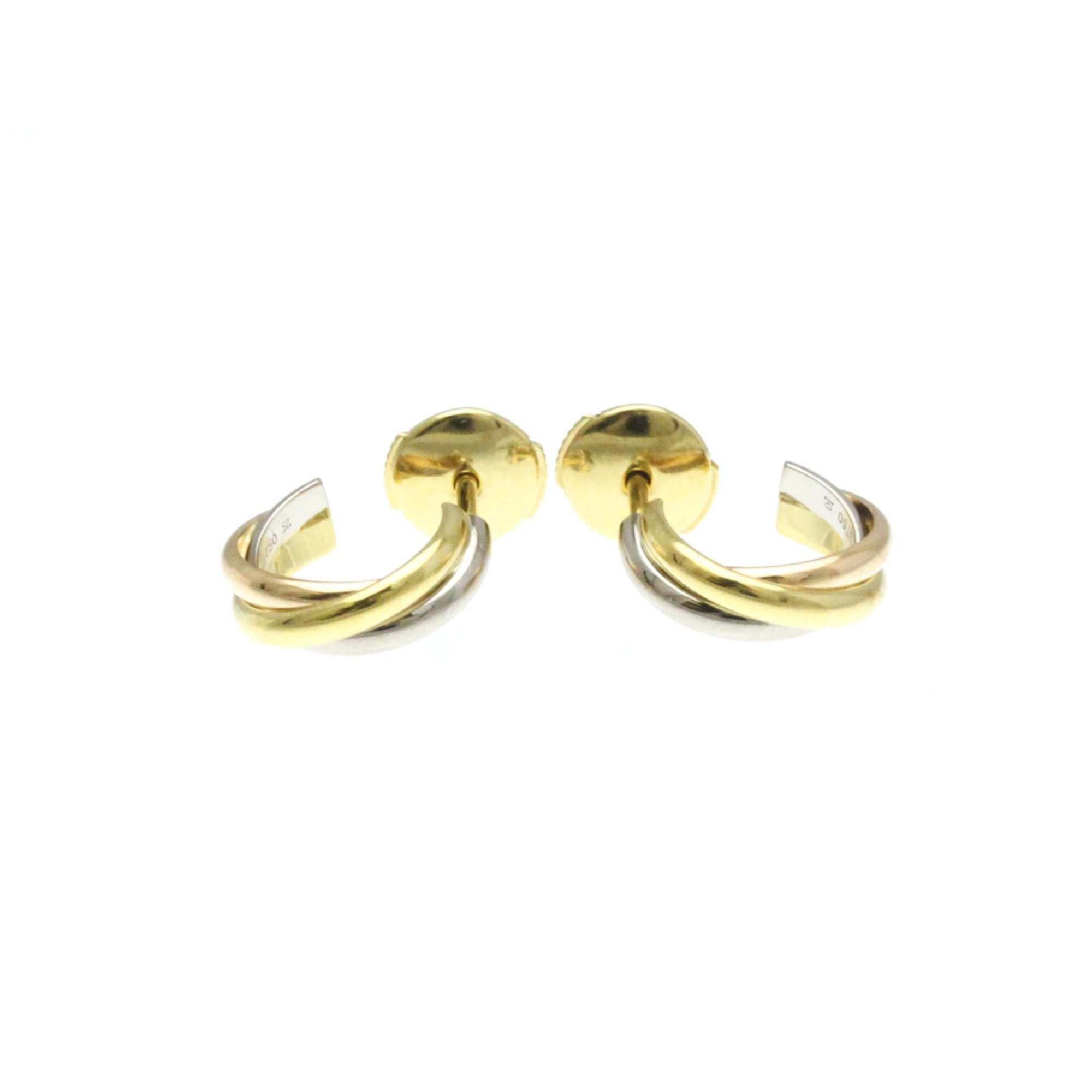 Trinity Earrings 18K Tricolor Gold