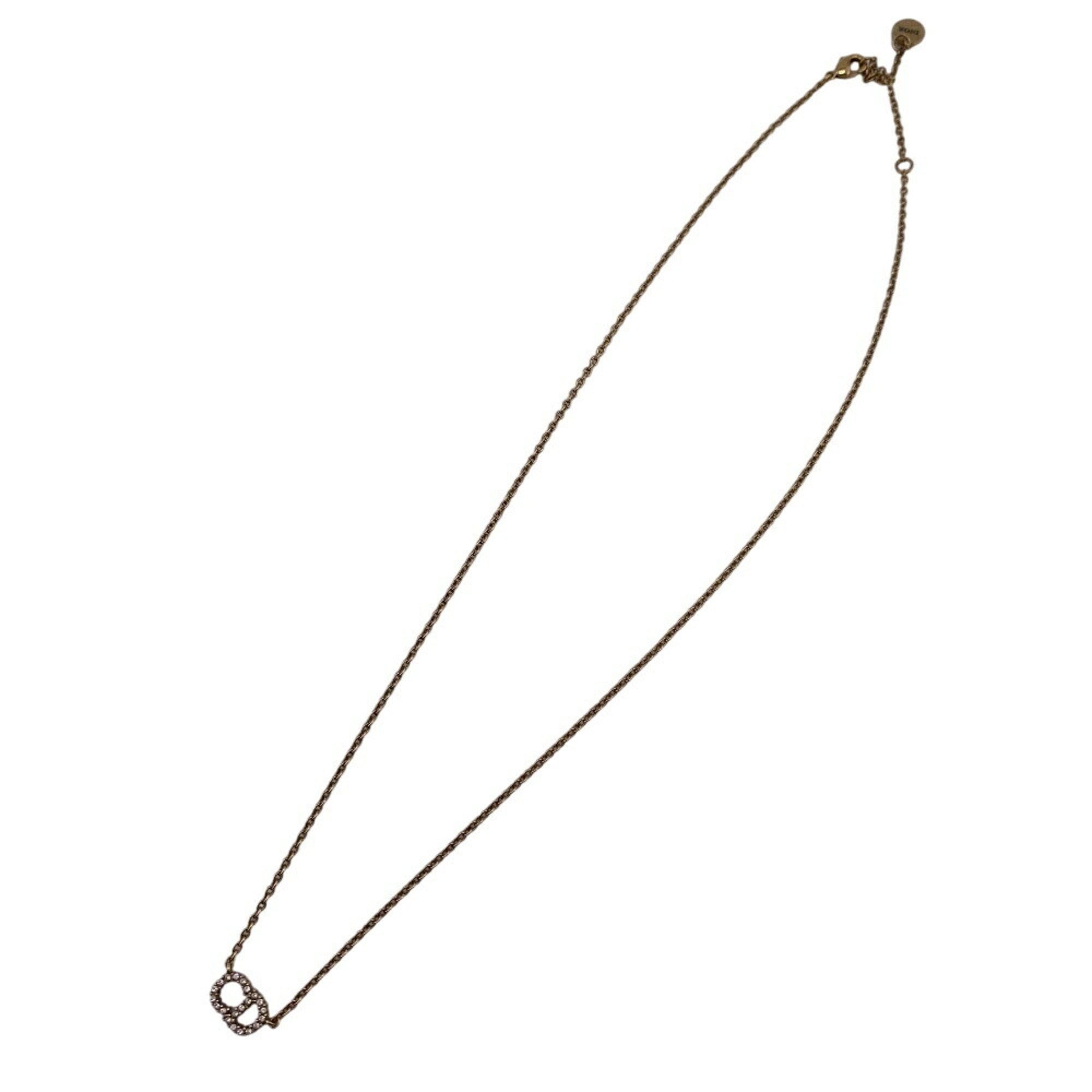 Clair D Lune Necklace Gold with Rhinestone