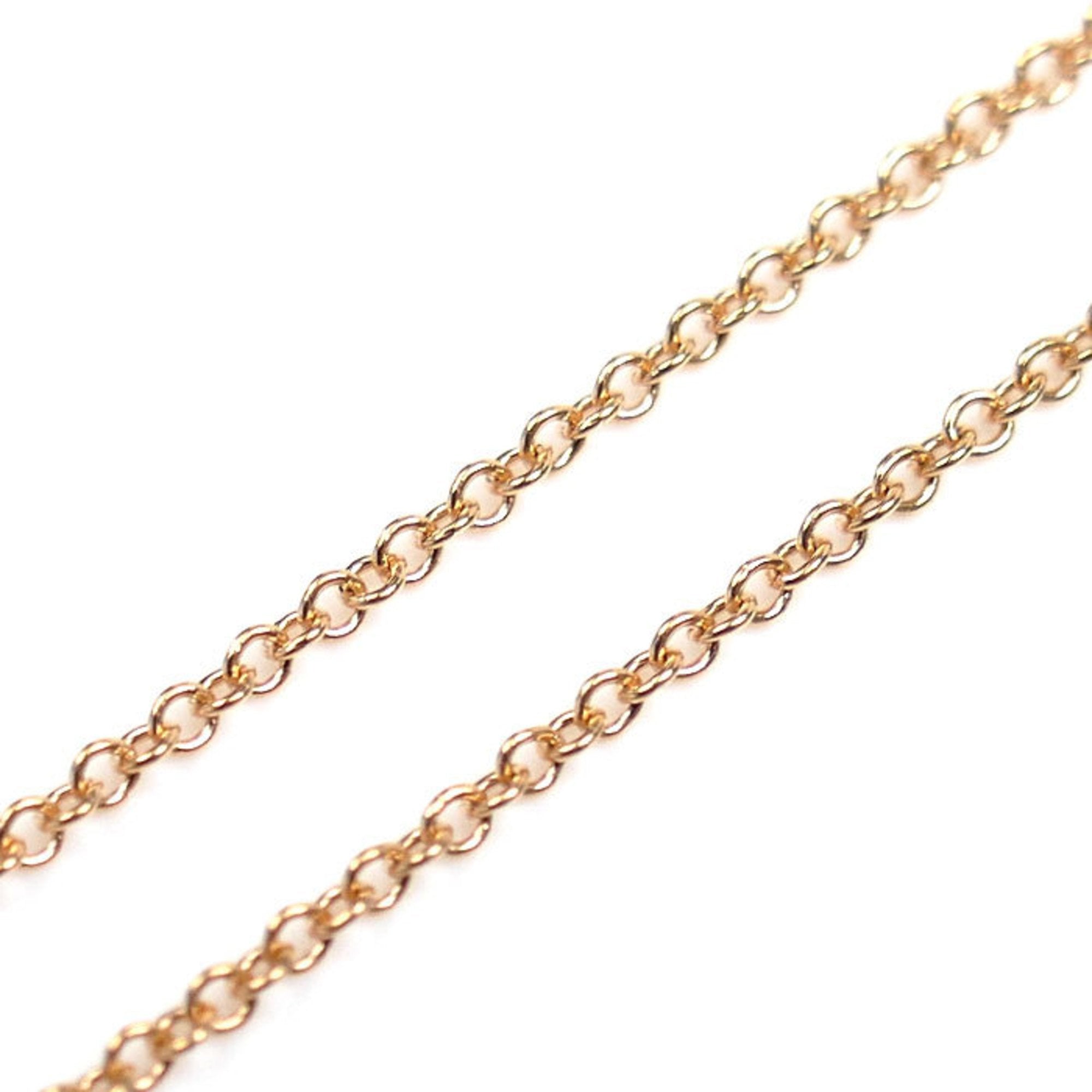 T Smile Pendant Necklace 18K Rose Gold