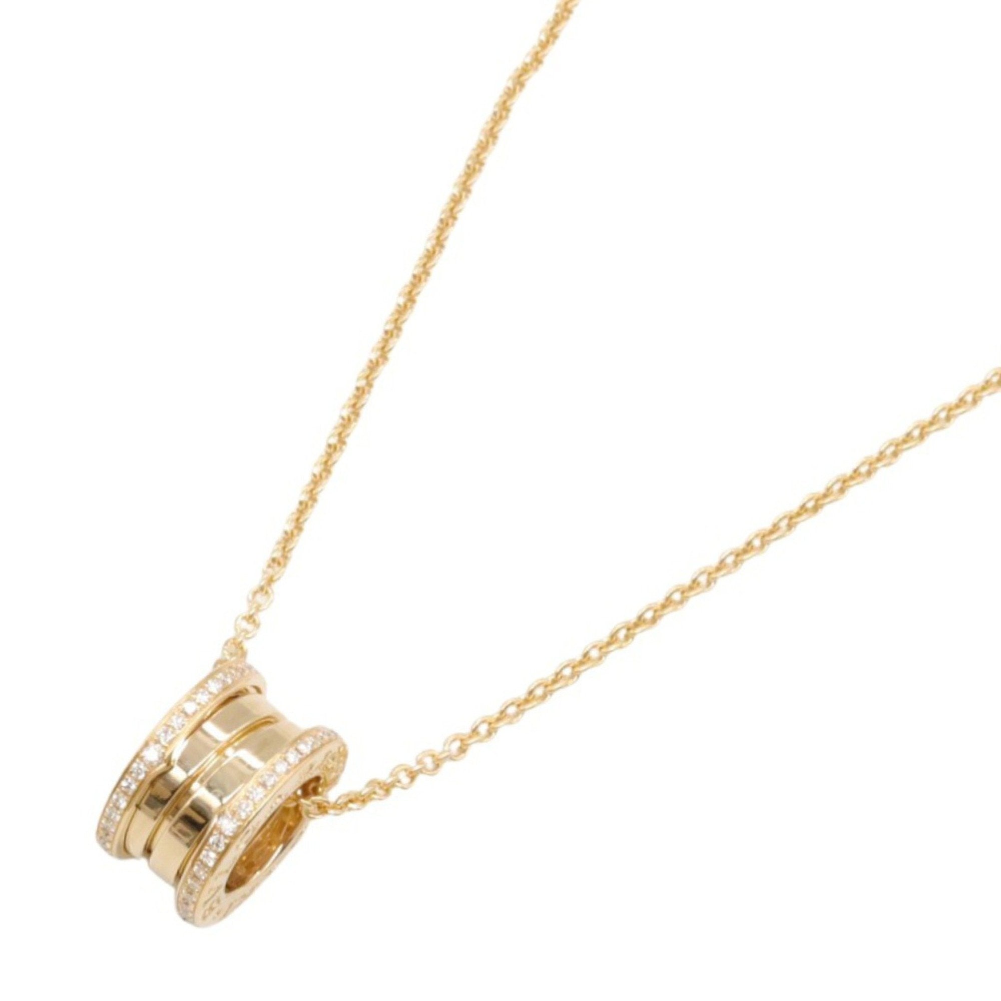 B.Zero1 Pendant Necklace 18K Yellow Gold with Pavé Diamond