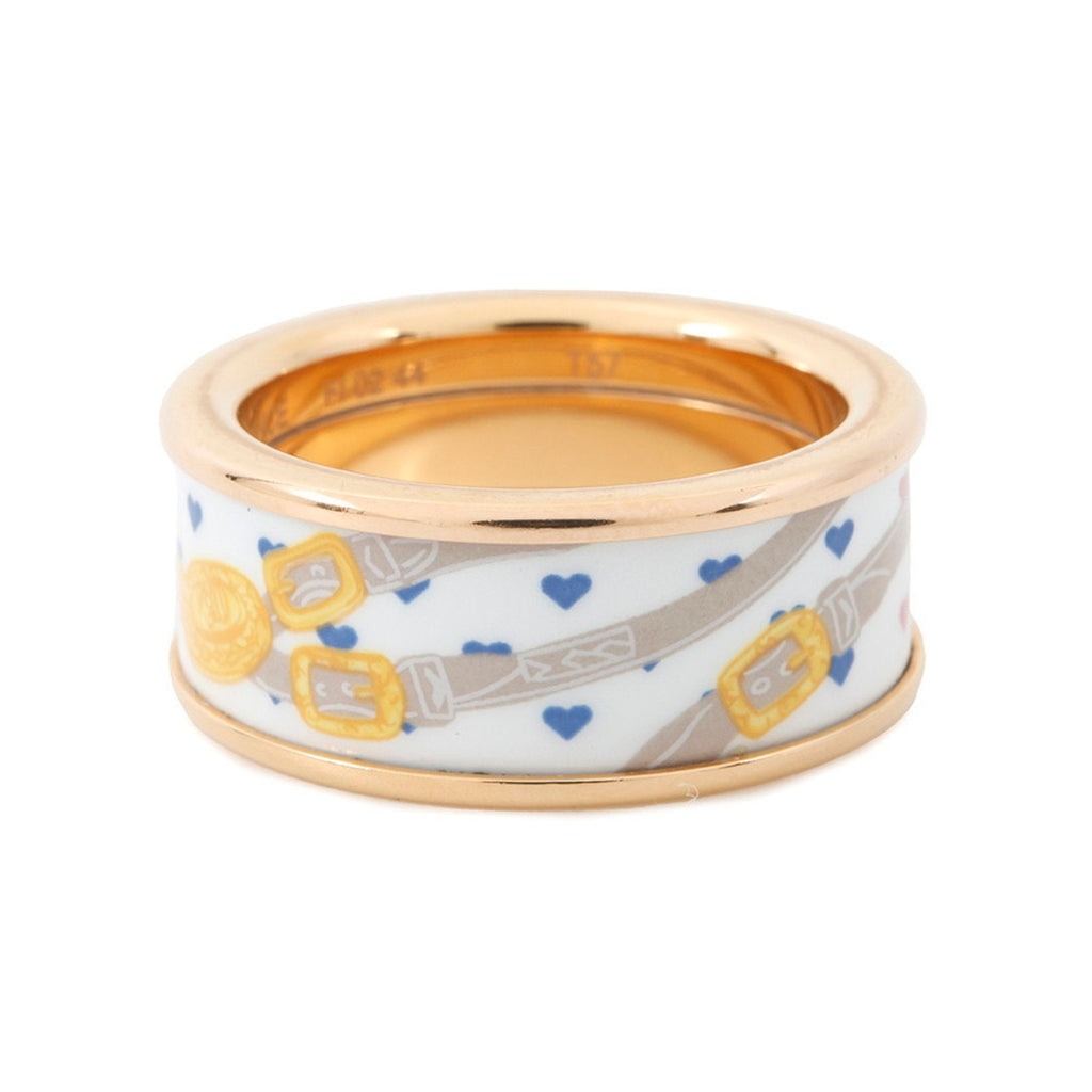 Bride de Gala Love Ring Lacquer and Metal Gold and White