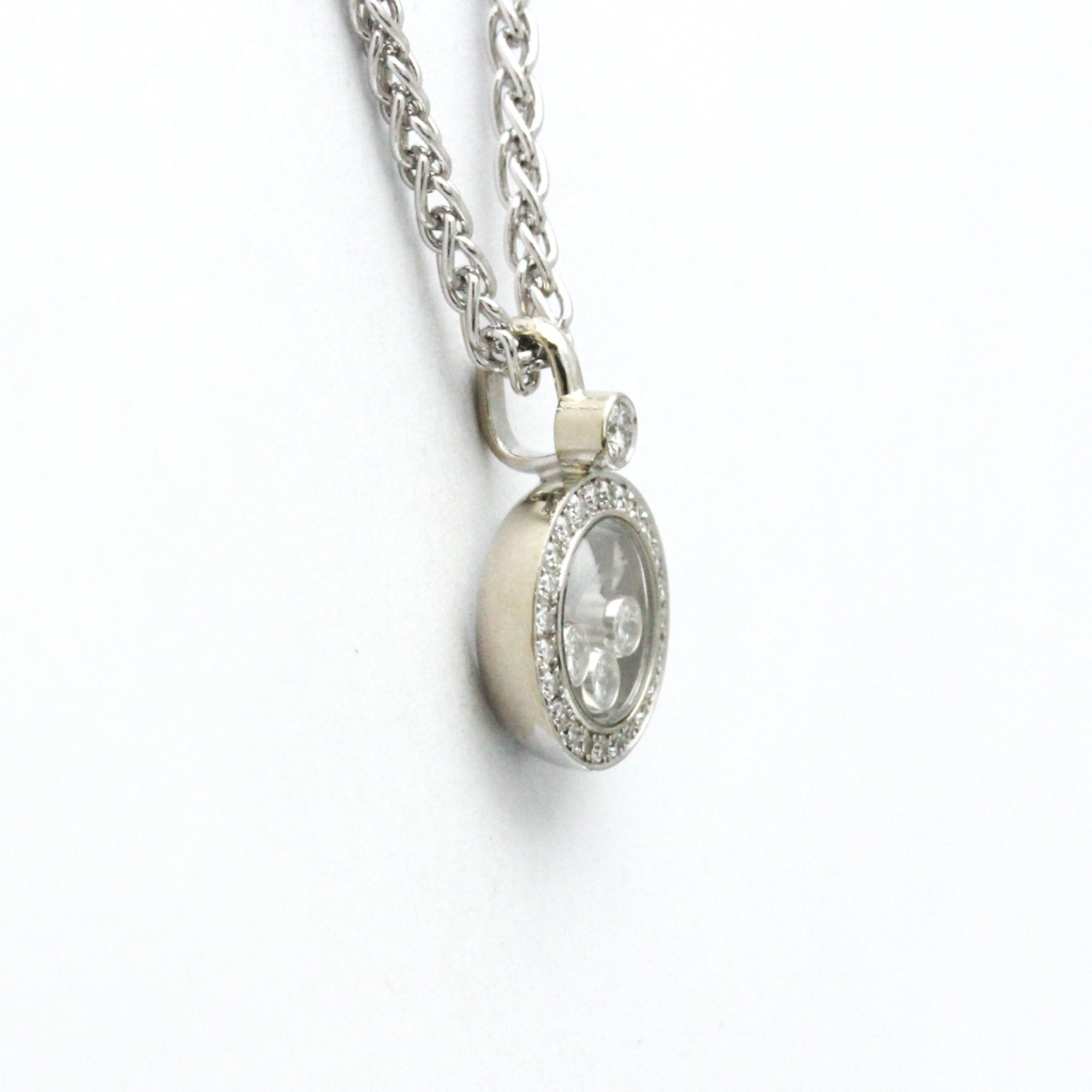 Pendant Necklace 18K White Gold with Diamond