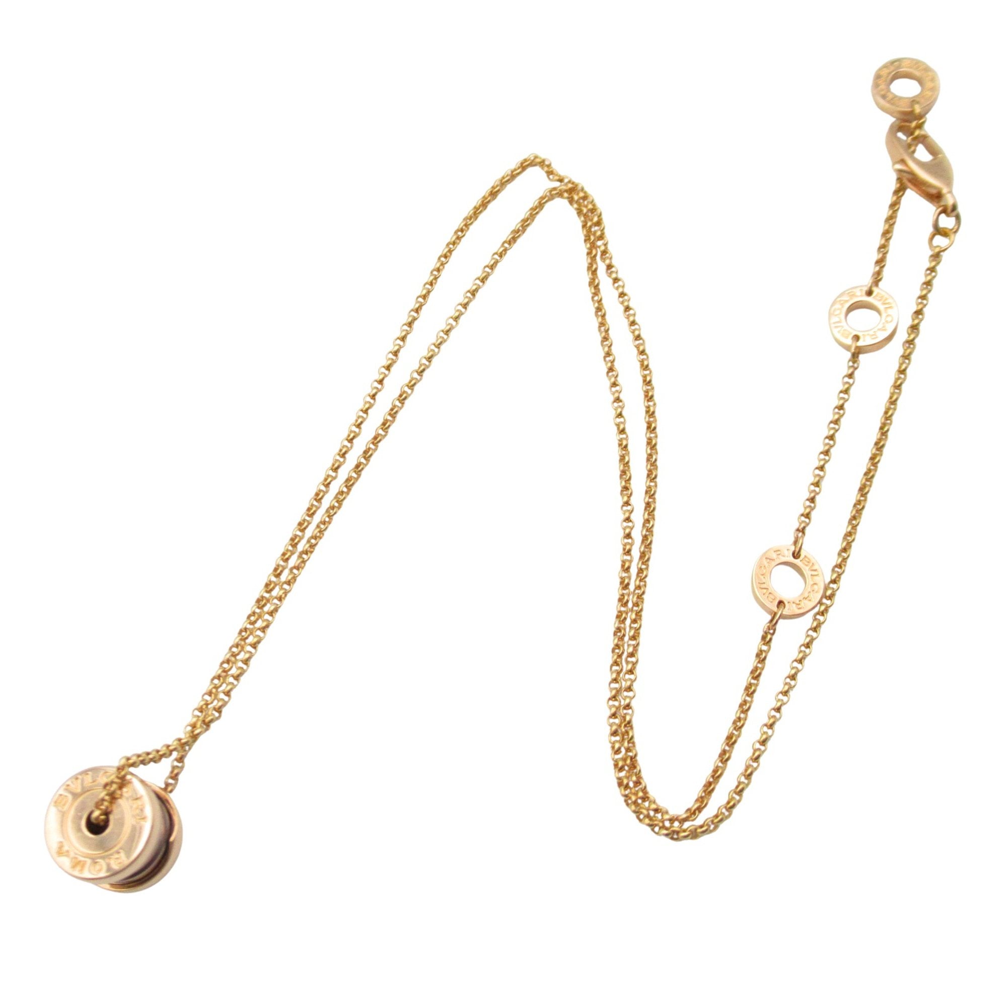 Pendant Necklace 18K Rose Gold Brown