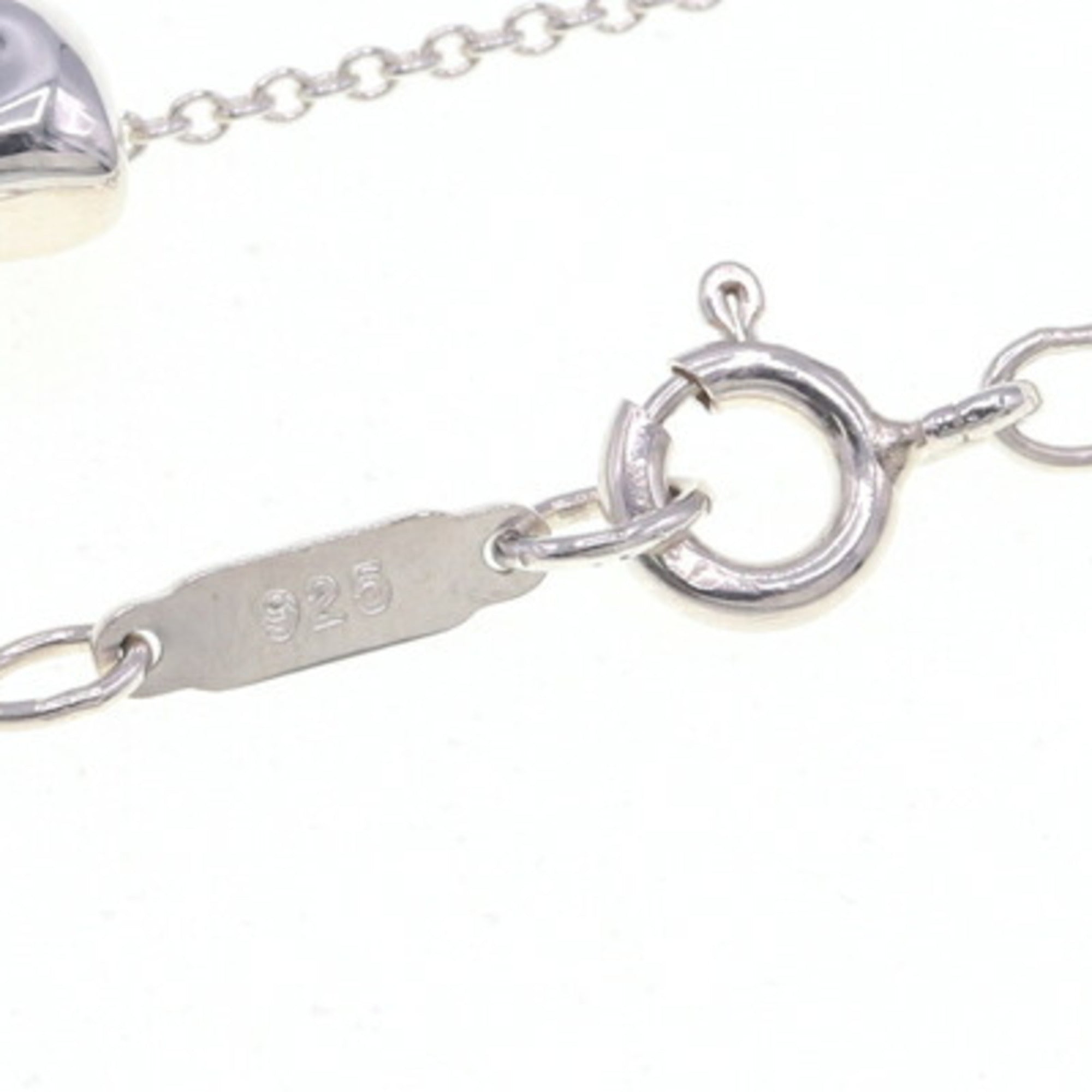 Ribbon Pendant Necklace Sterling Silver