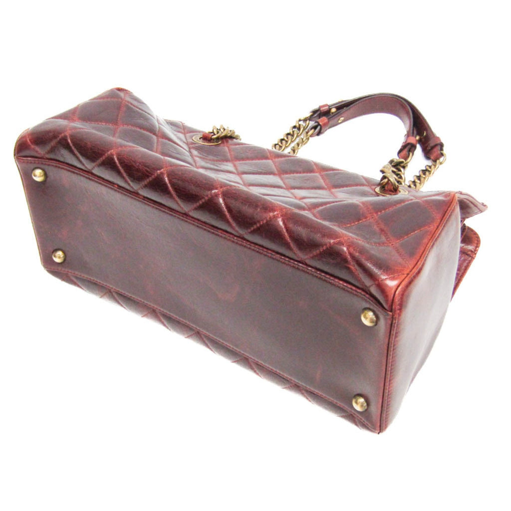 Perfect Edge Tote Quilted Glazed Calfskin Small