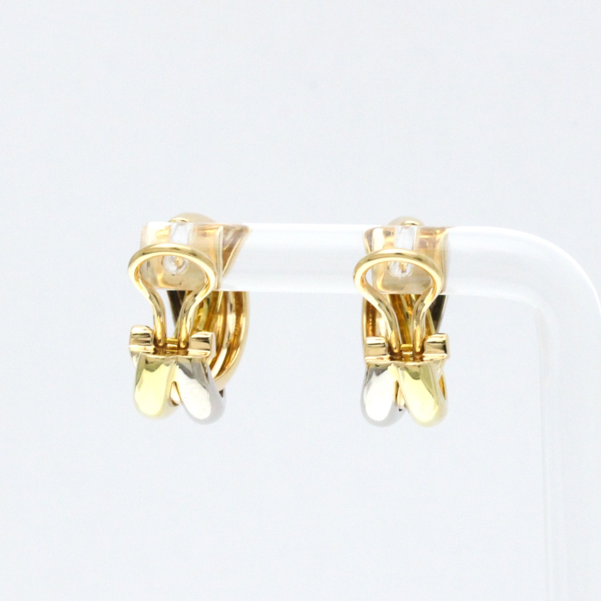 Trinity Earrings 18K Tricolor Gold