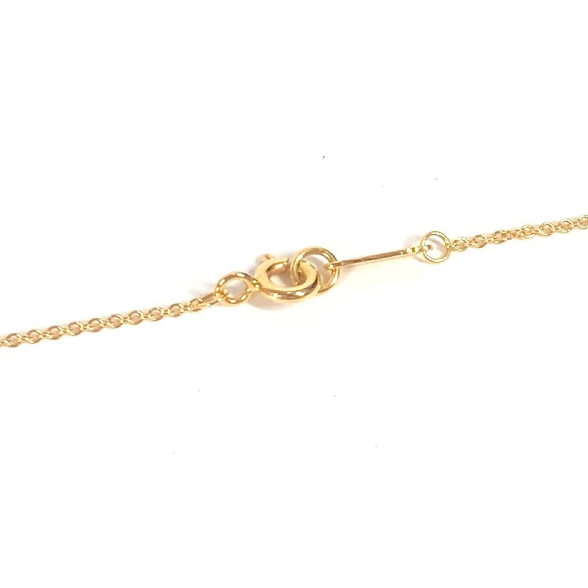 Fleur-de-lis Key Bar Pendant Necklace 18K Yellow Gold with Diamond