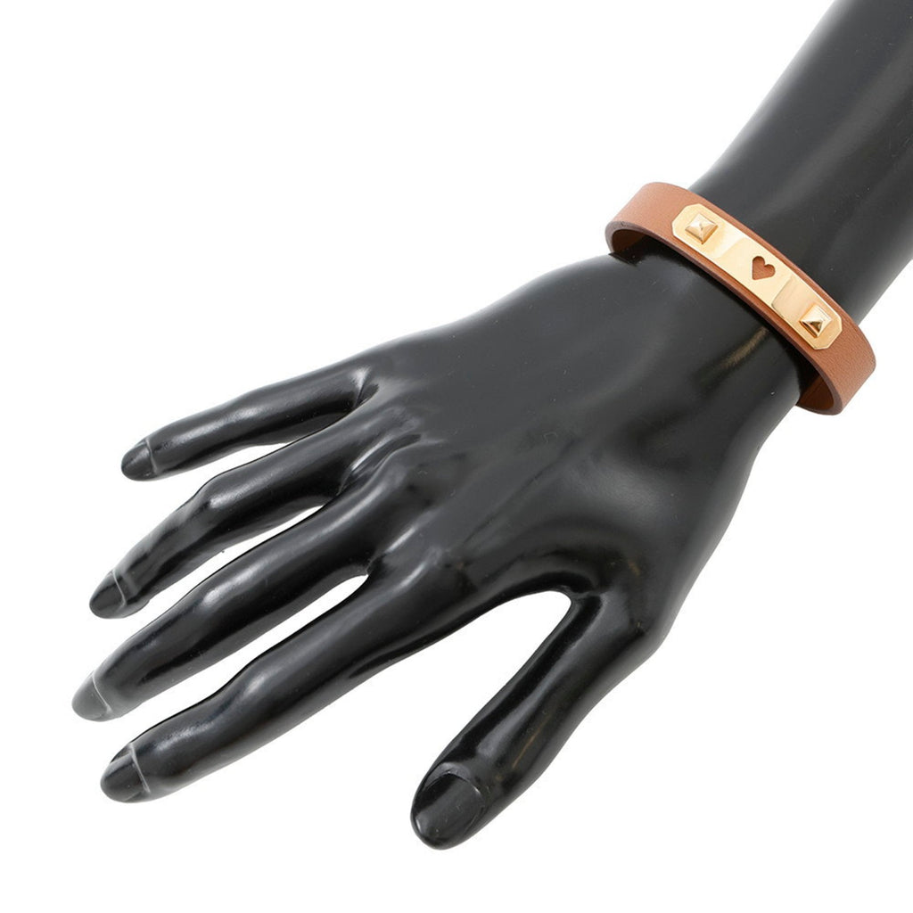As De Coeur Bracelet Swift Leather and Gold