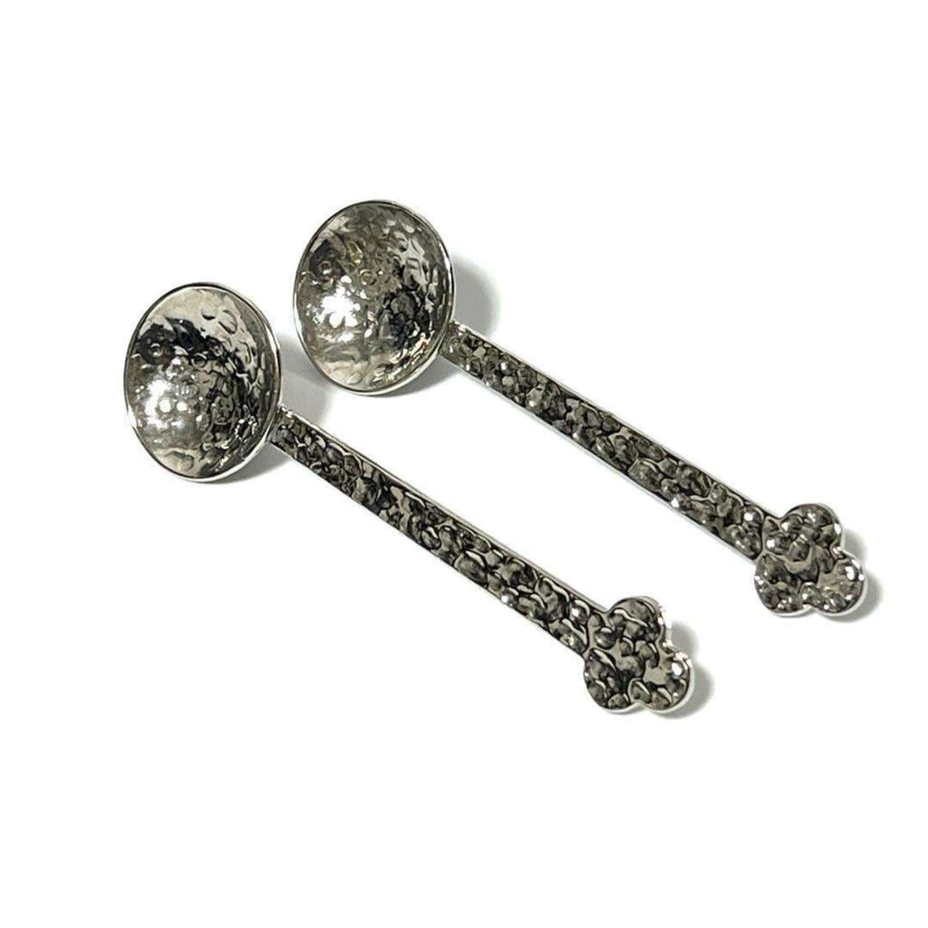 Earrings Silver-Tone Metal