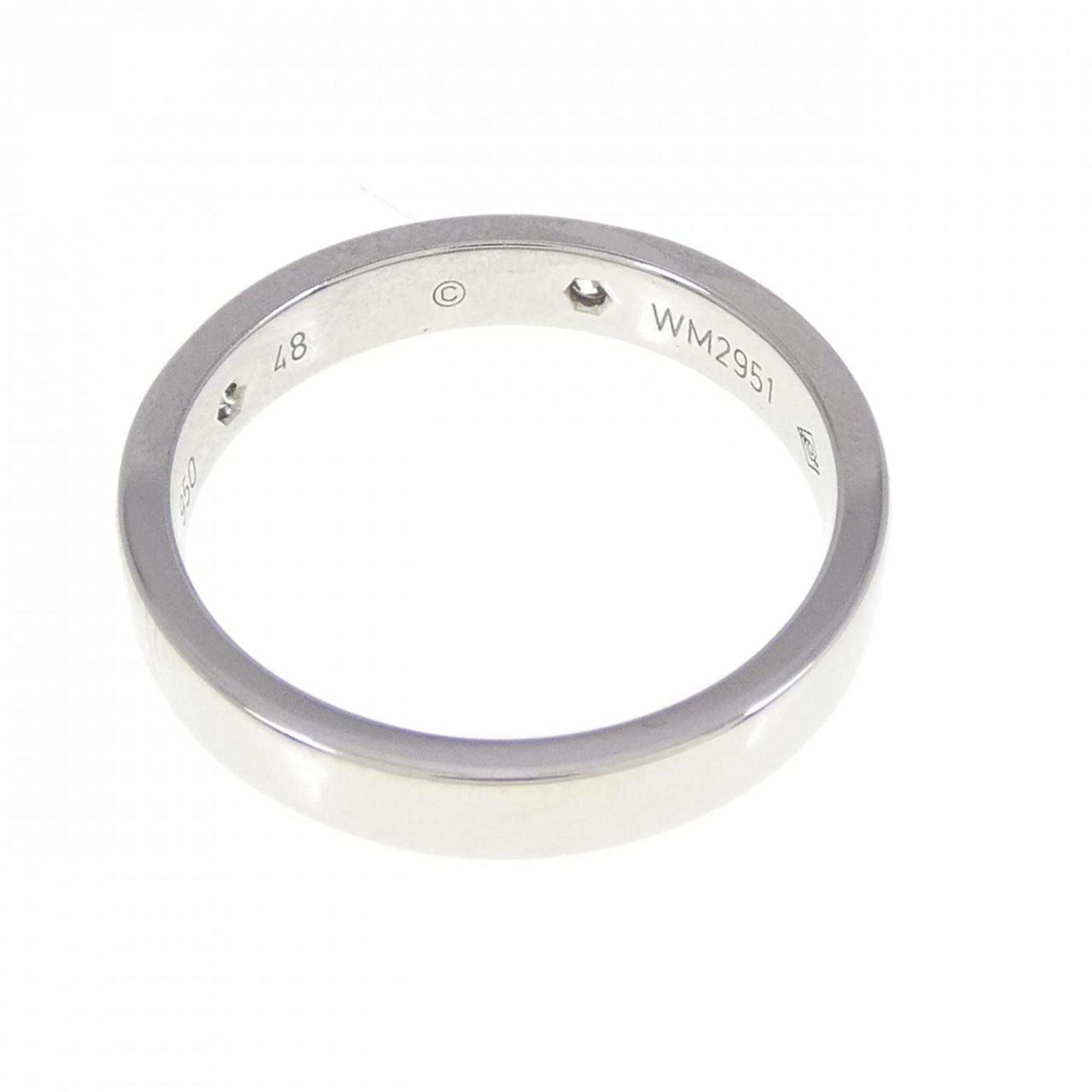 Band Ring Platinum with Diamond