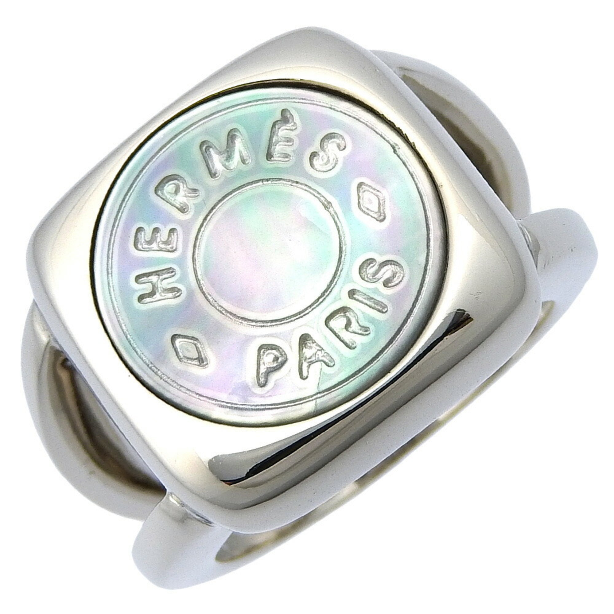 Sellier Ring Shell and Sterling Silver