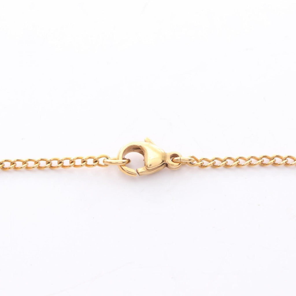 CC Logo Pendant Necklace Metal