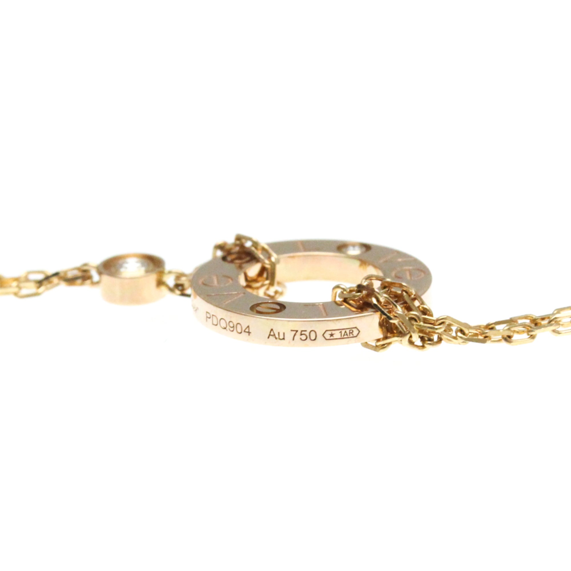 Pendant Necklace 18K Rose Gold with Diamond